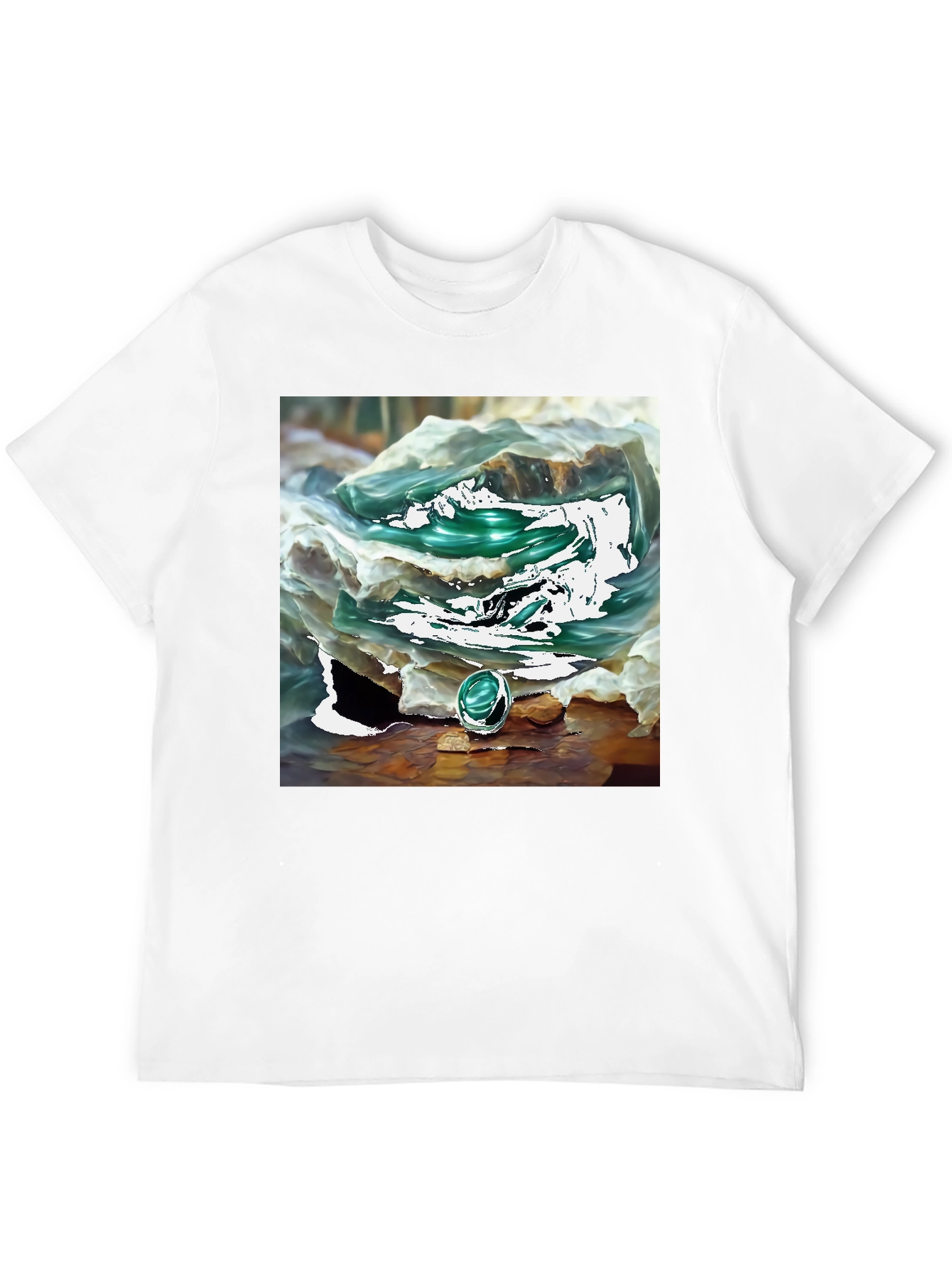 Black Emerald Gemstone T-Shirt view 12