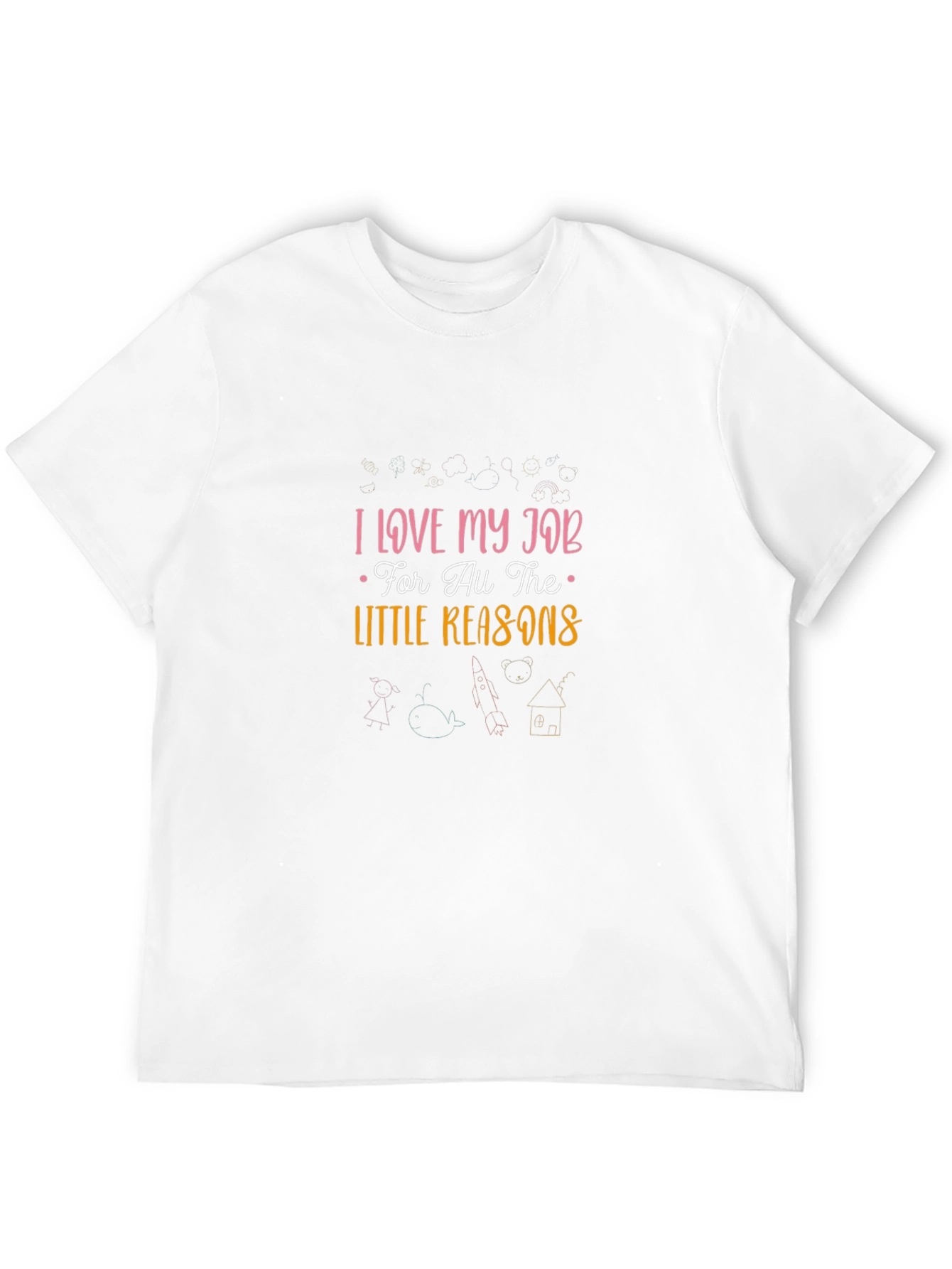 Black I Love My Job T-Shirt - Teacher Gift view 12