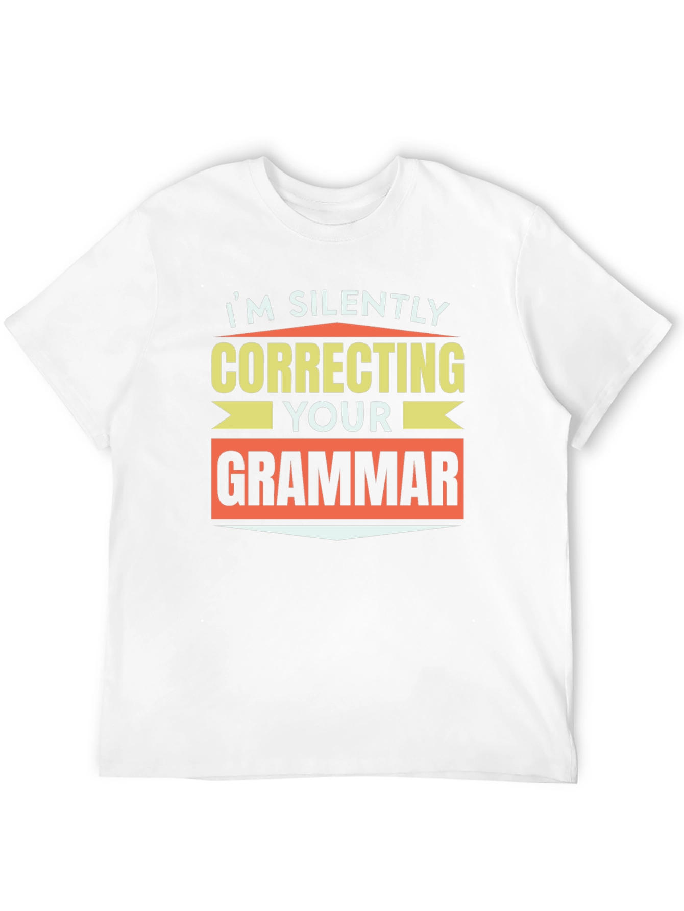Black I'm Silently Correcting Your Grammar T-Shirt view 12