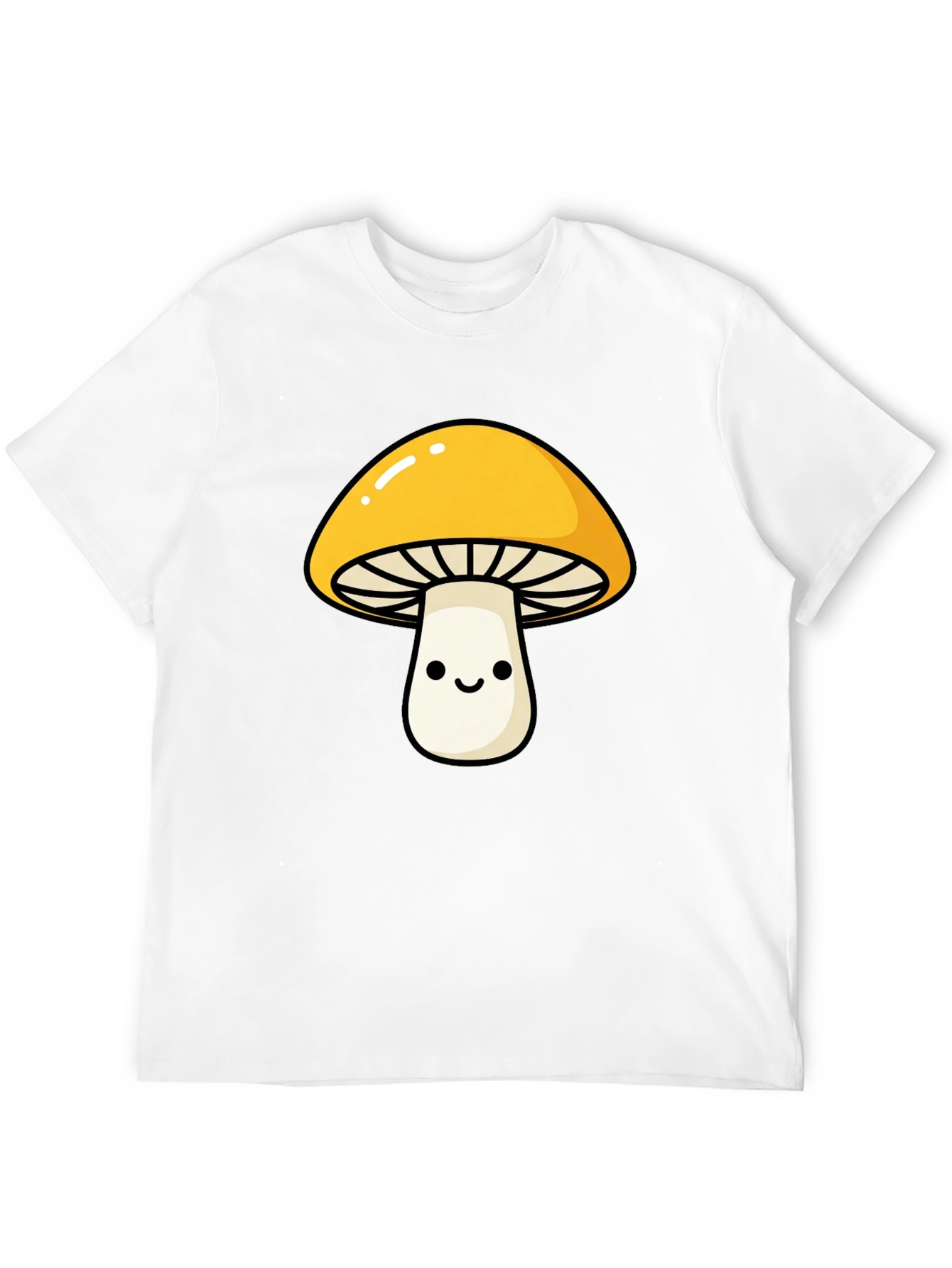 Black Funky Mushroom Graphic Tee - Black view 12