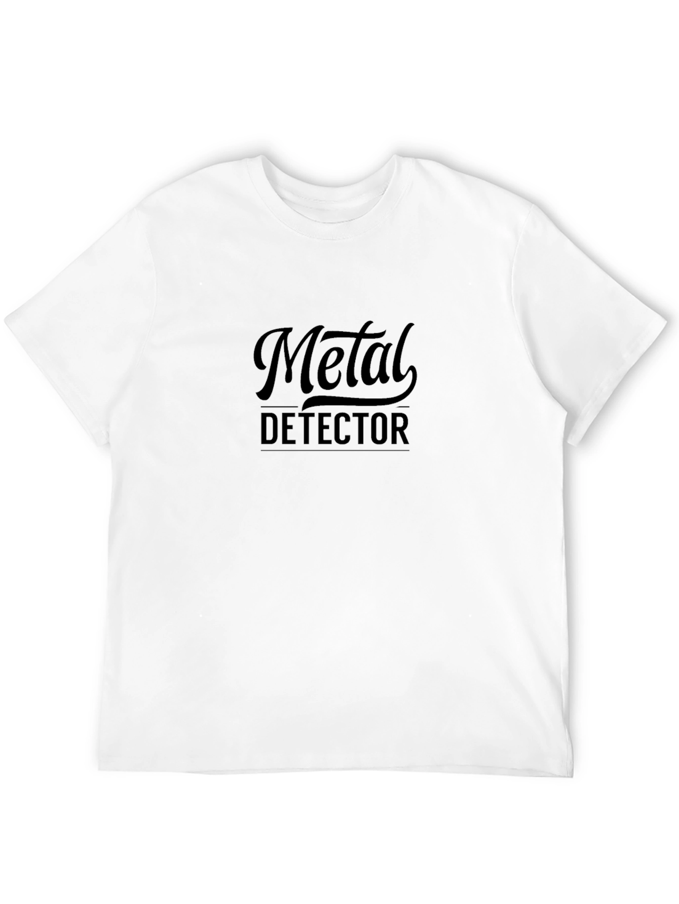 Black Metal Detector Black T-Shirt view 12