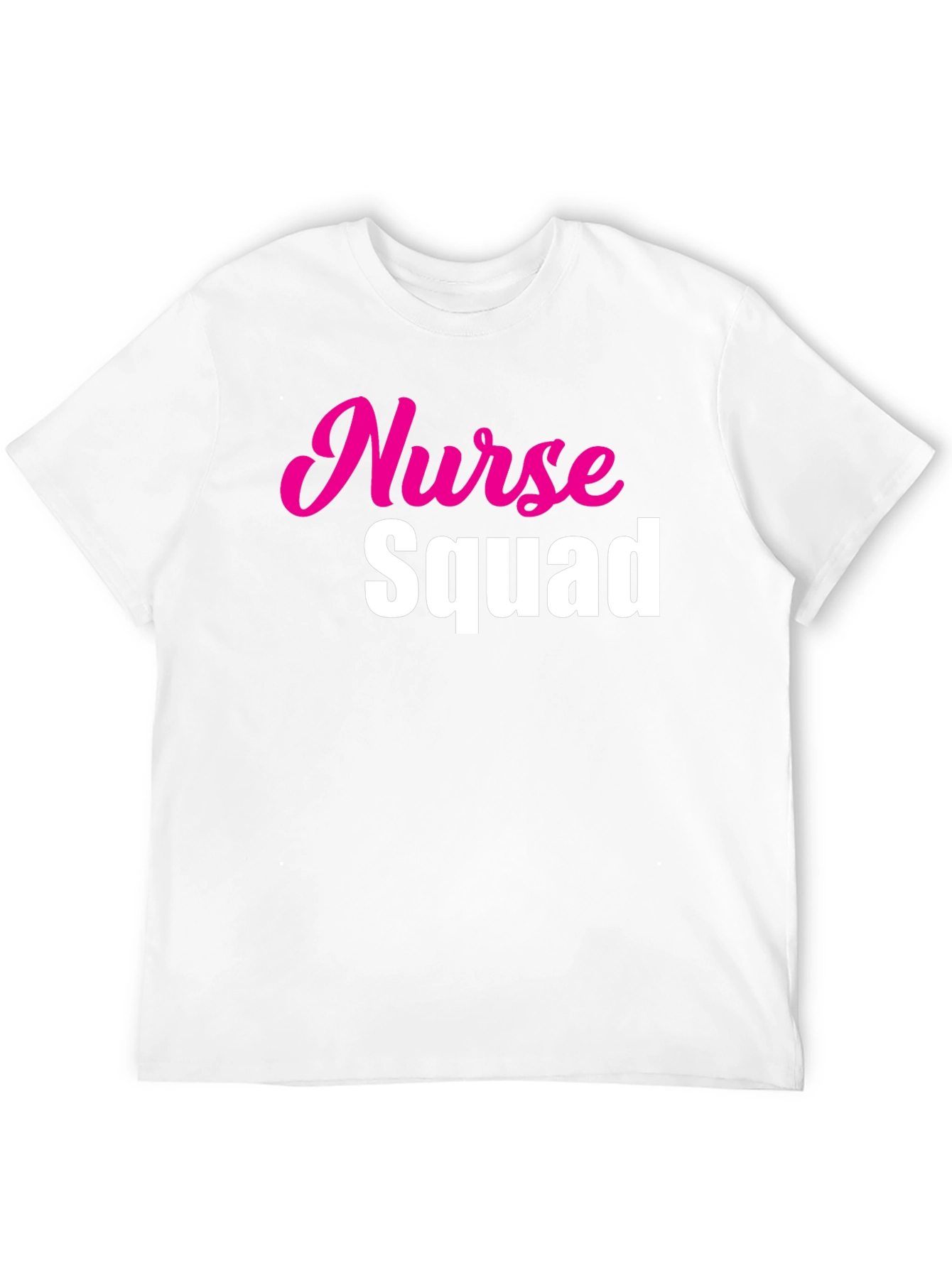 Black Nurse Squad Tee - Hot Pink & White Text on Black view 12