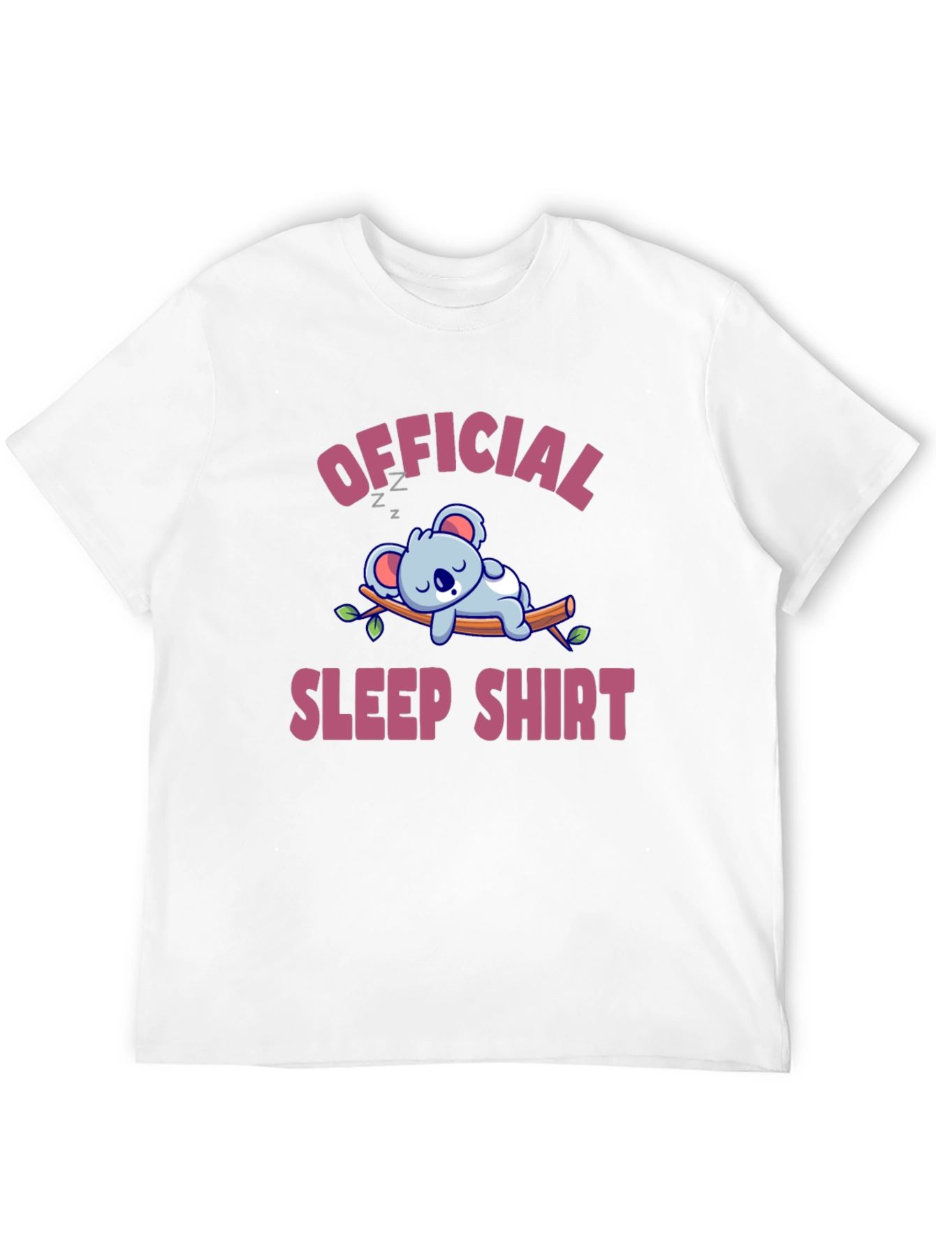 Black Official Sleep Shirt - Koala T-Shirt view 12