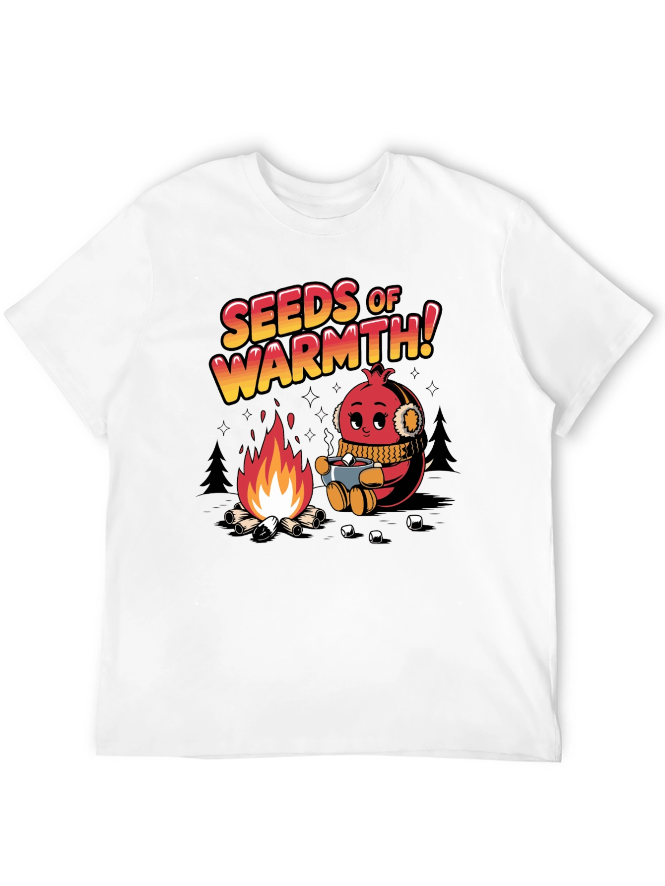 Black Seeds of Warmth Graphic T-Shirt view 12