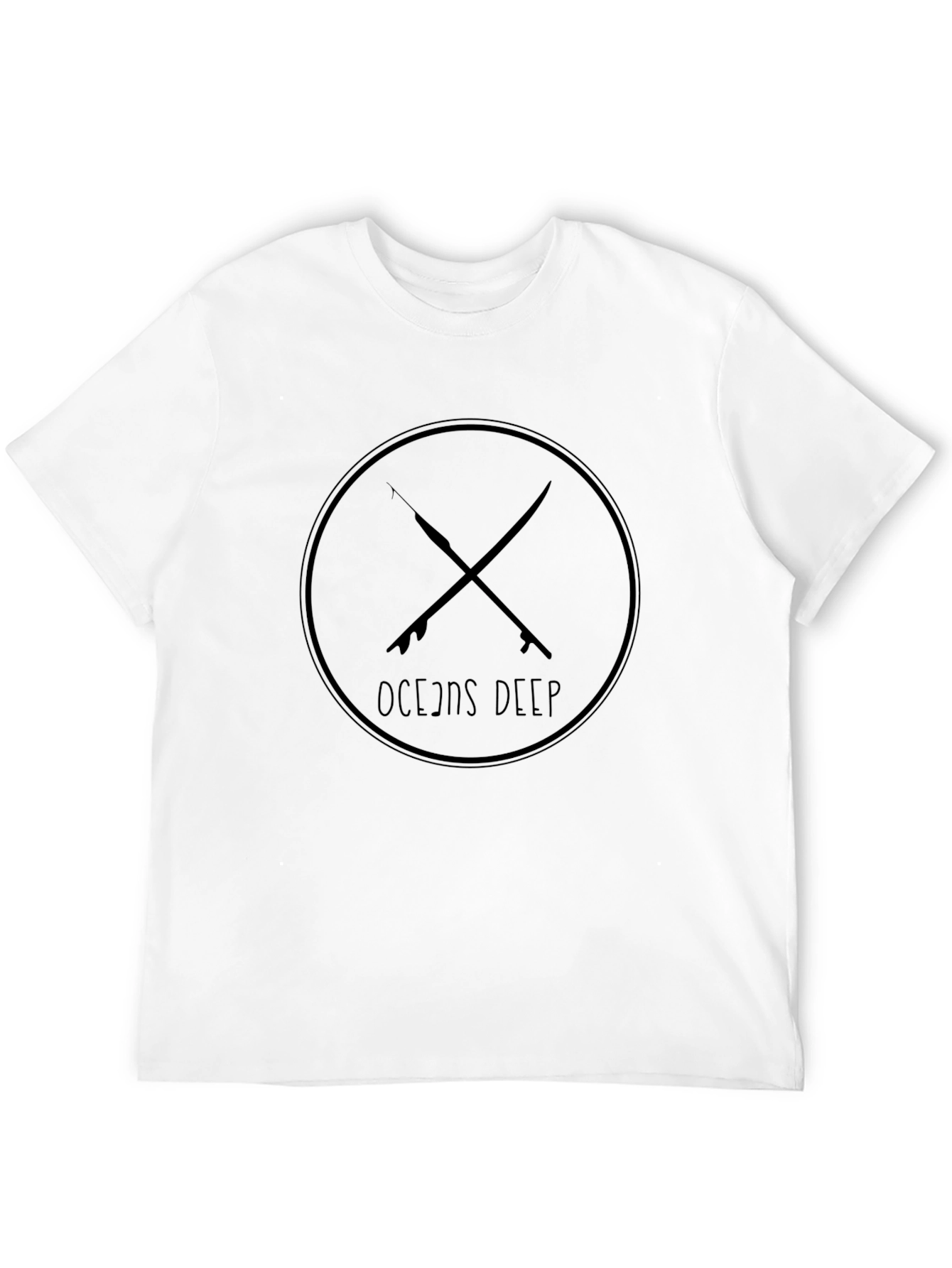 Black Oceans Deep Black Graphic T-Shirt view 12