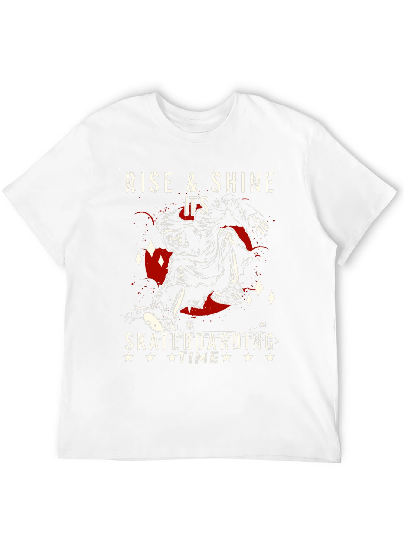 Black Rise & Shine Skateboarding Time Graphic Tee view 12