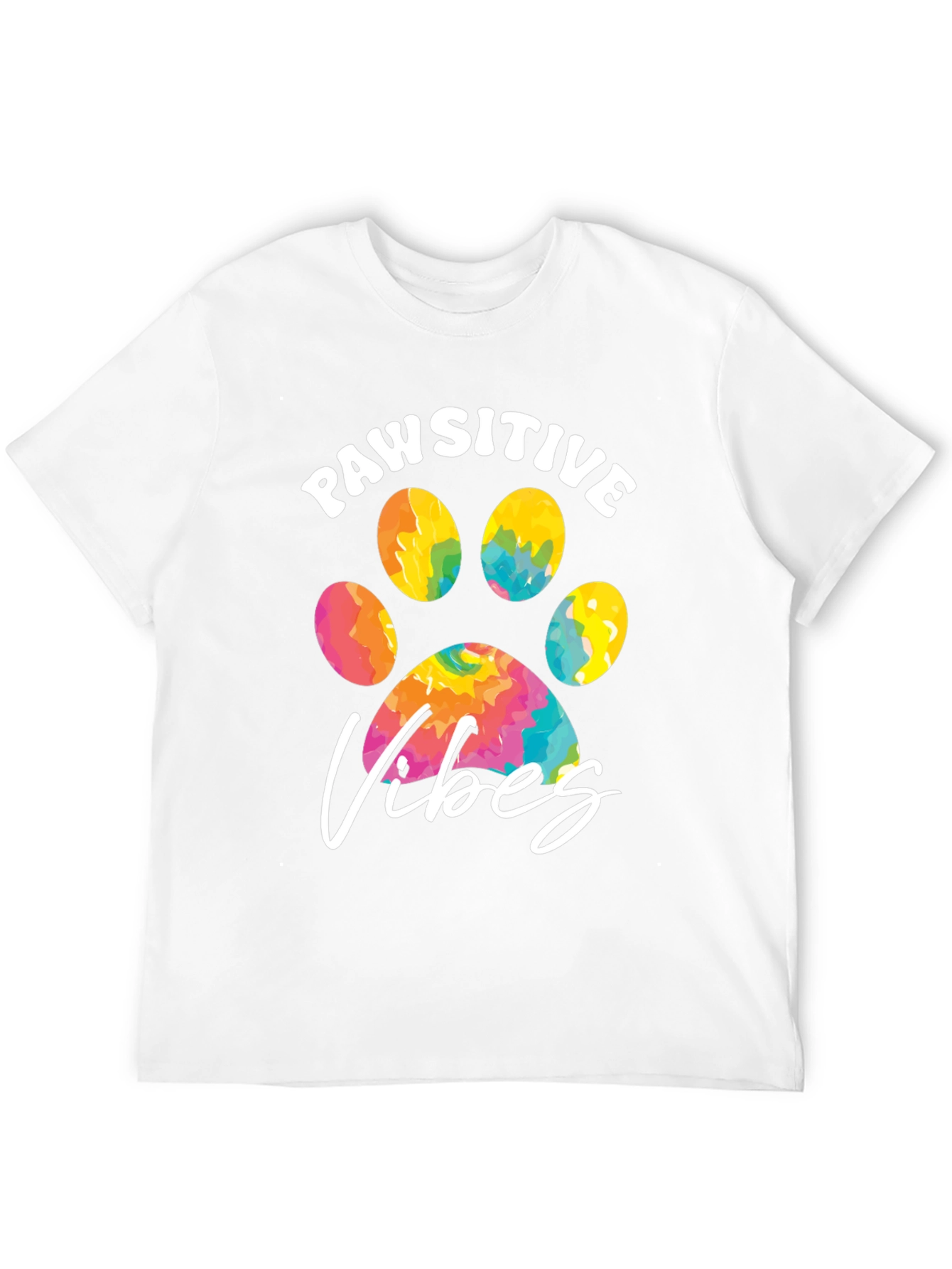 Black Pawsitive Vibes Graphic Tee - Trendy Dog Lover Shirt view 12