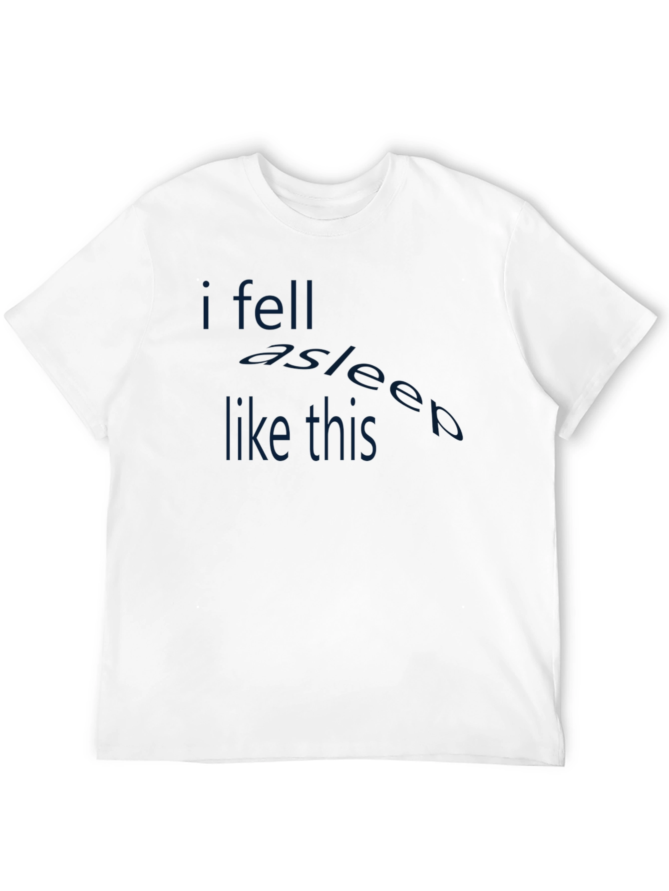 Black Funny Sleep T-Shirt - I Fell Asleep Like This view 12