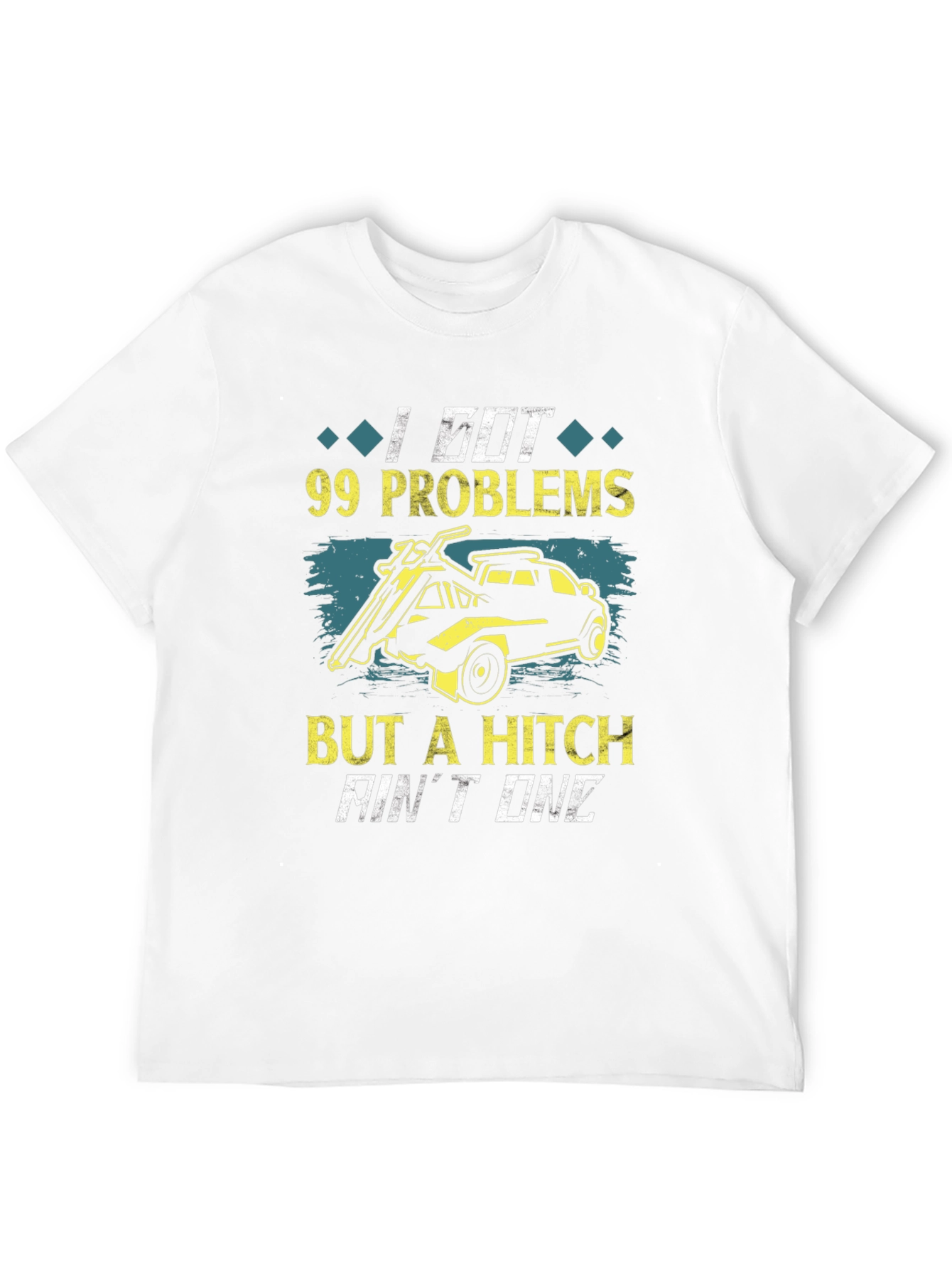 Black 99 Problems But A Hitch Ain't One T-Shirt view 12
