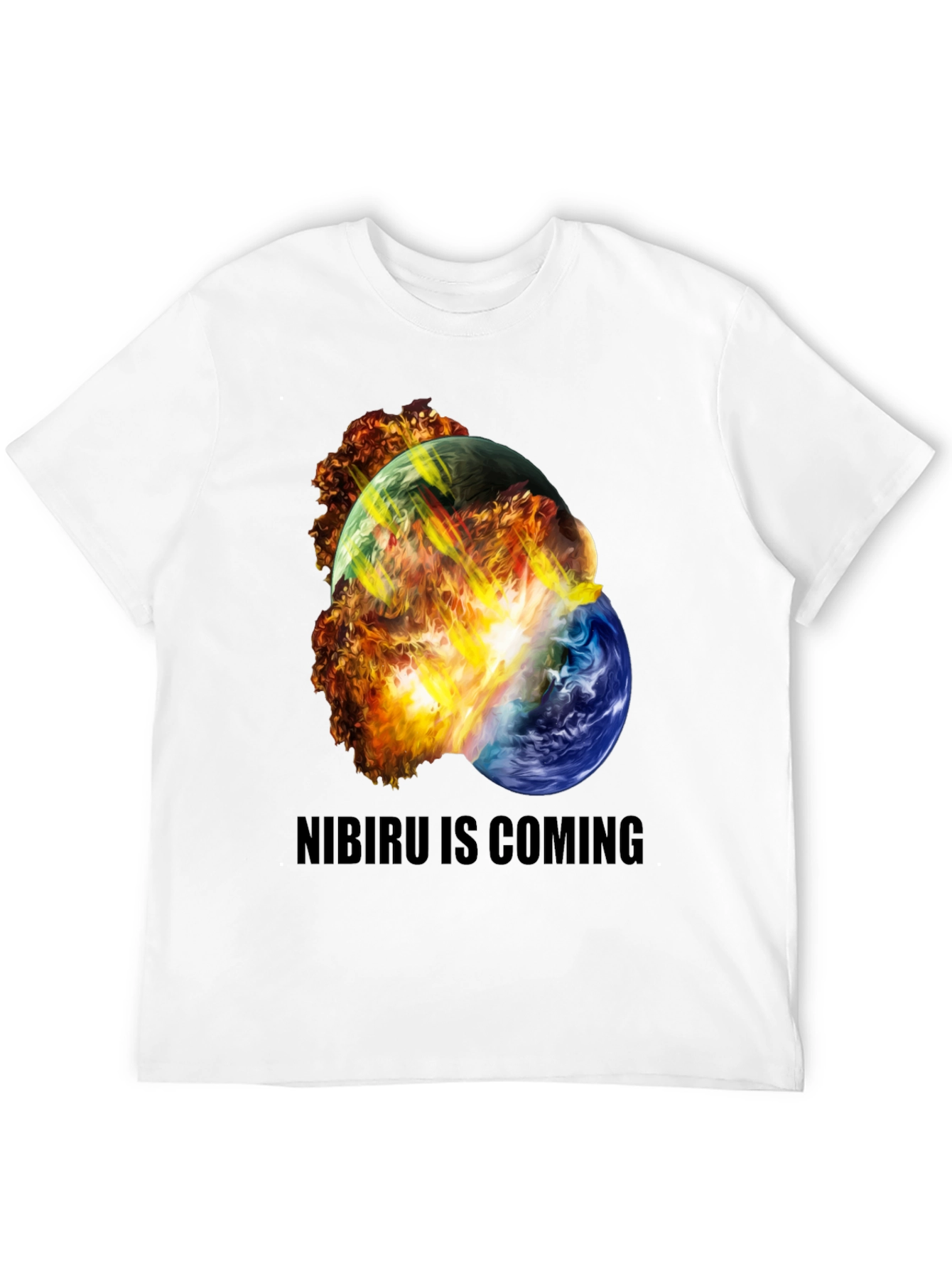 Black Nibiru Is Coming Graphic Tee view 12