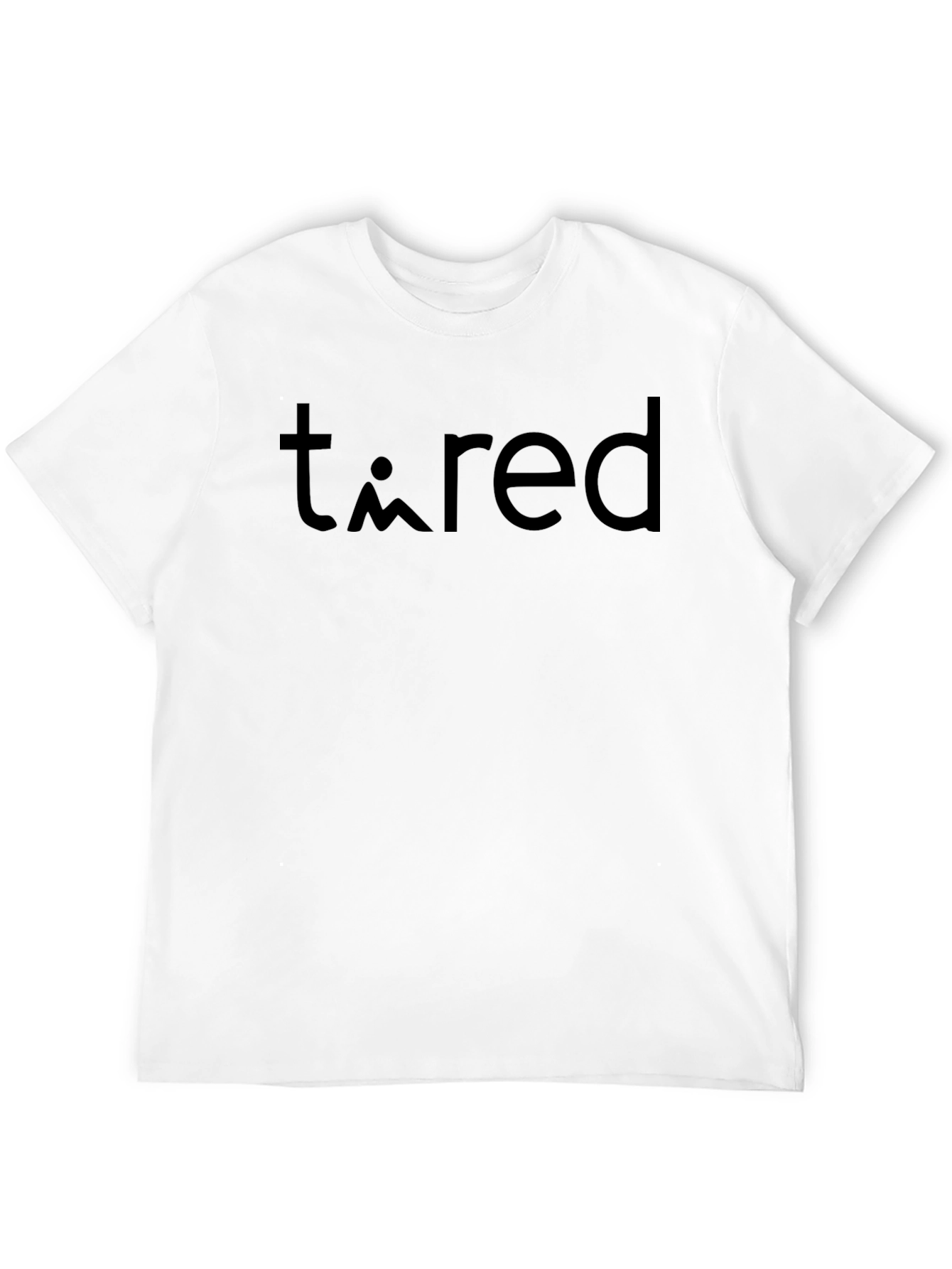 Black Tired Graphic Tee - Classic Crew Neck, Black view 12