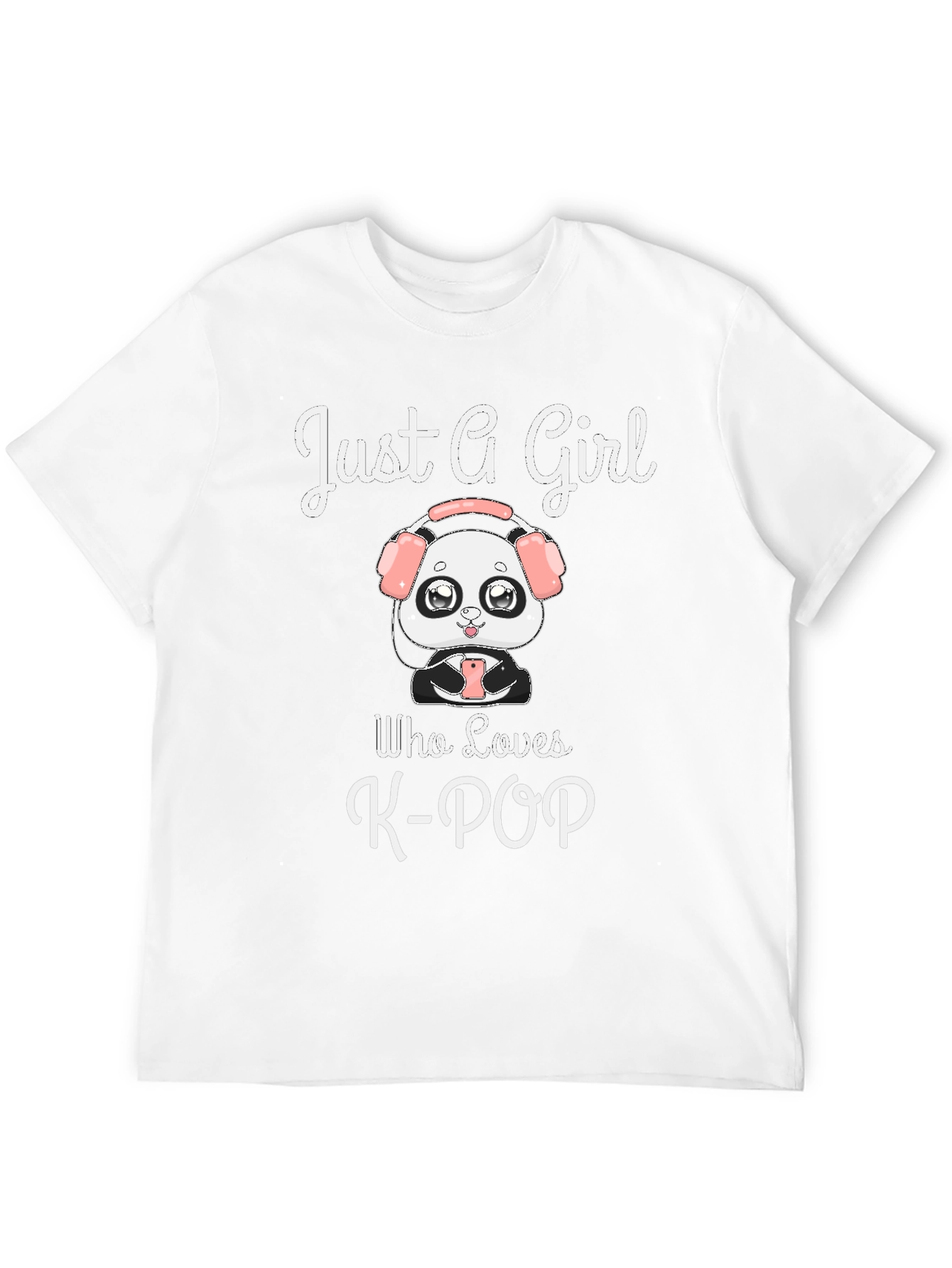 Black Just A Girl Who Loves K-POP T-Shirt view 12