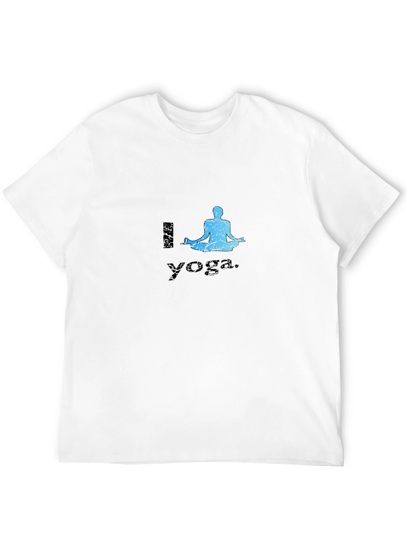 Black I Love Yoga Black T-Shirt view 12