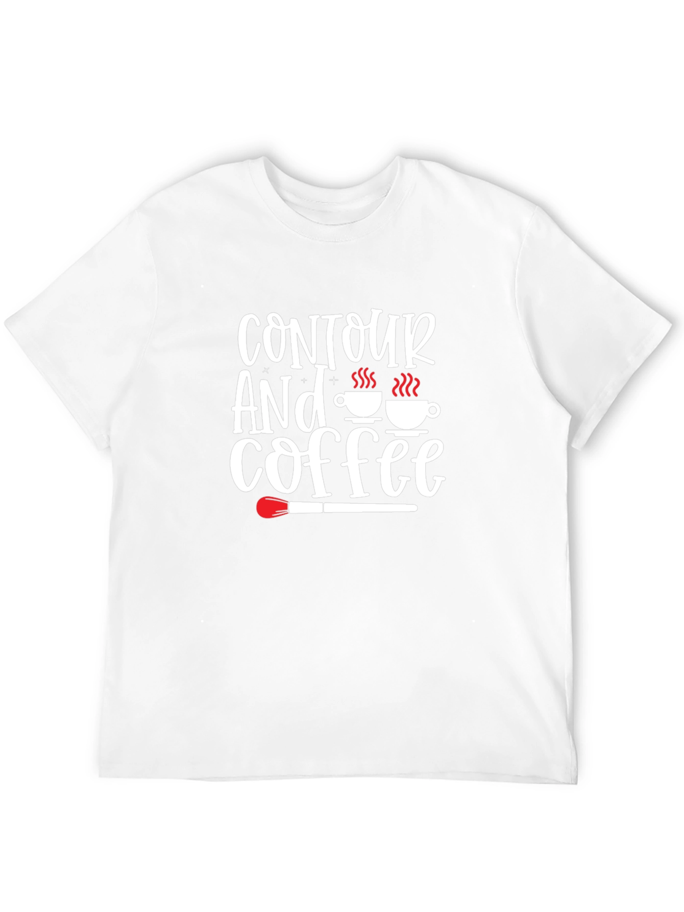 Black Contour and Coffee Graphic Tee - Stylish & Trendy view 12