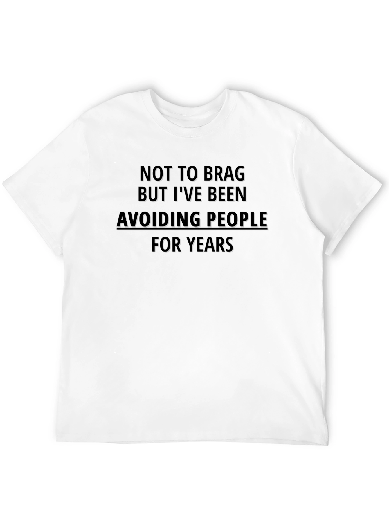 Black Avoiding People Graphic Tee - Introvert Humor Shirt view 12