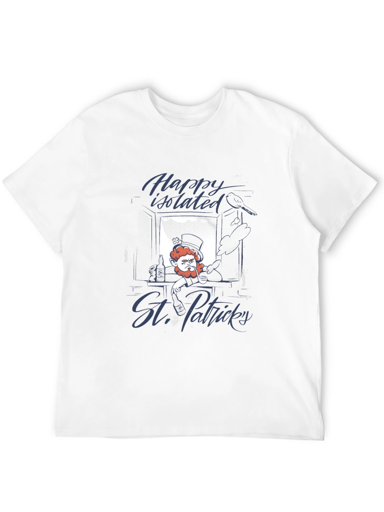 Black Happy Isolated St. Patrick's Day Graphic Tee view 12