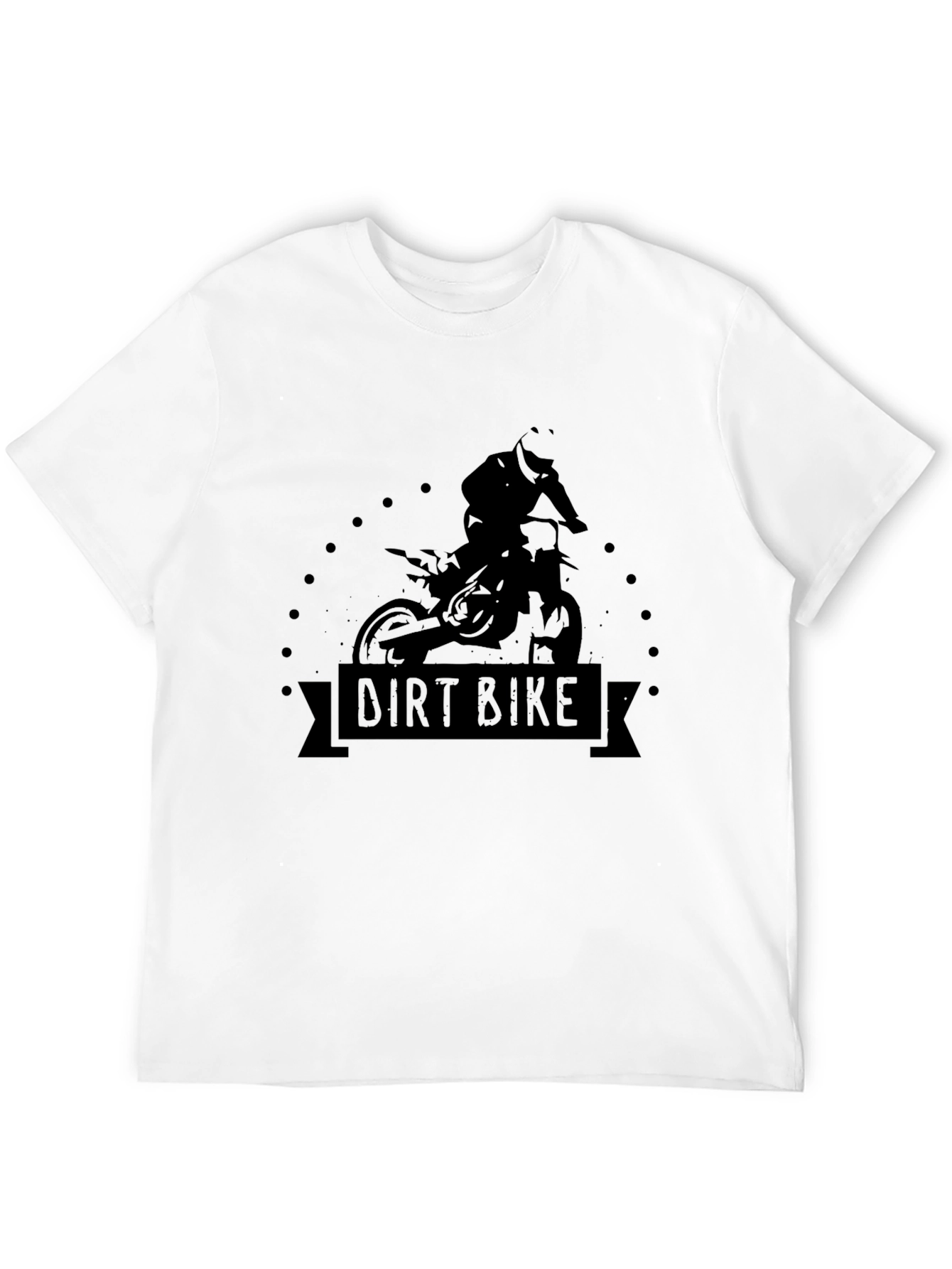 Dirt Bike Rider Graphic T-Shirt - Black - 12
