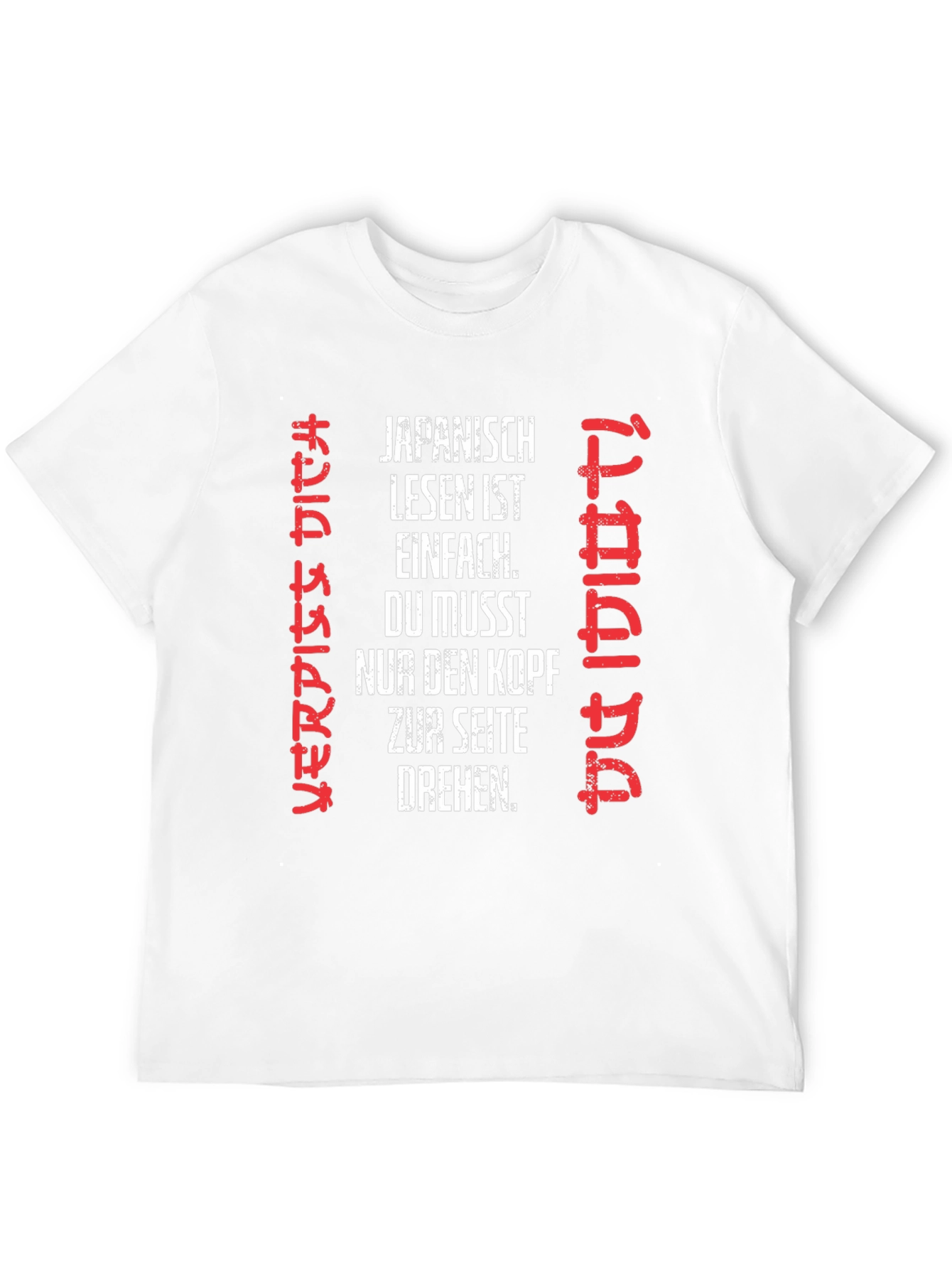 Black Japanese Reading T-Shirt - Funny Novelty Tee view 12