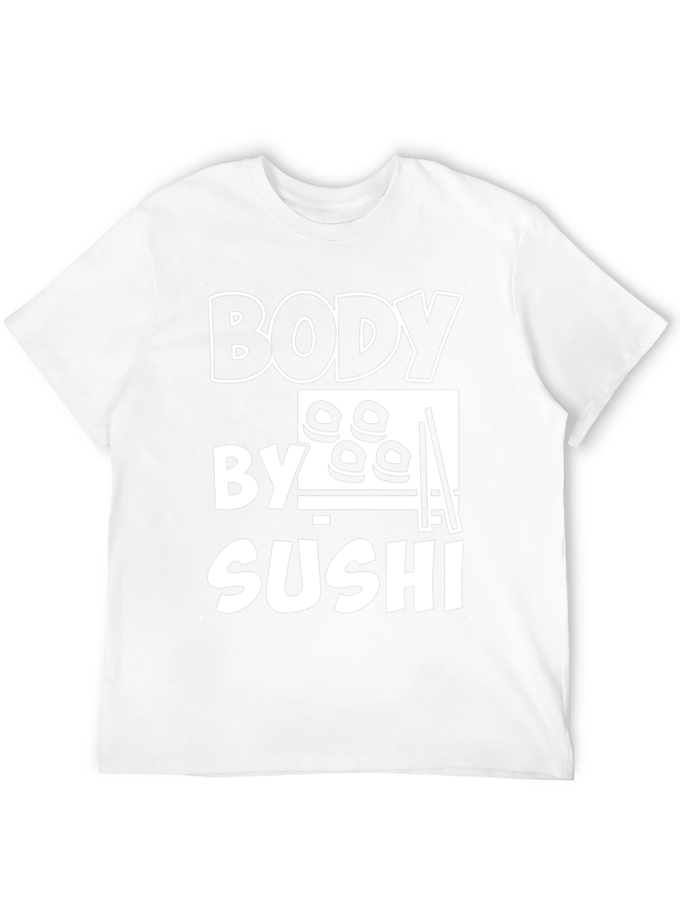 Black Body By Sushi T-Shirt - Funny Foodie Tee view 12