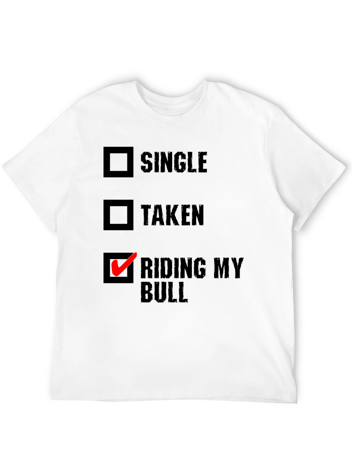 Black Riding My Bull T-Shirt - Funny Graphic Tee view 12