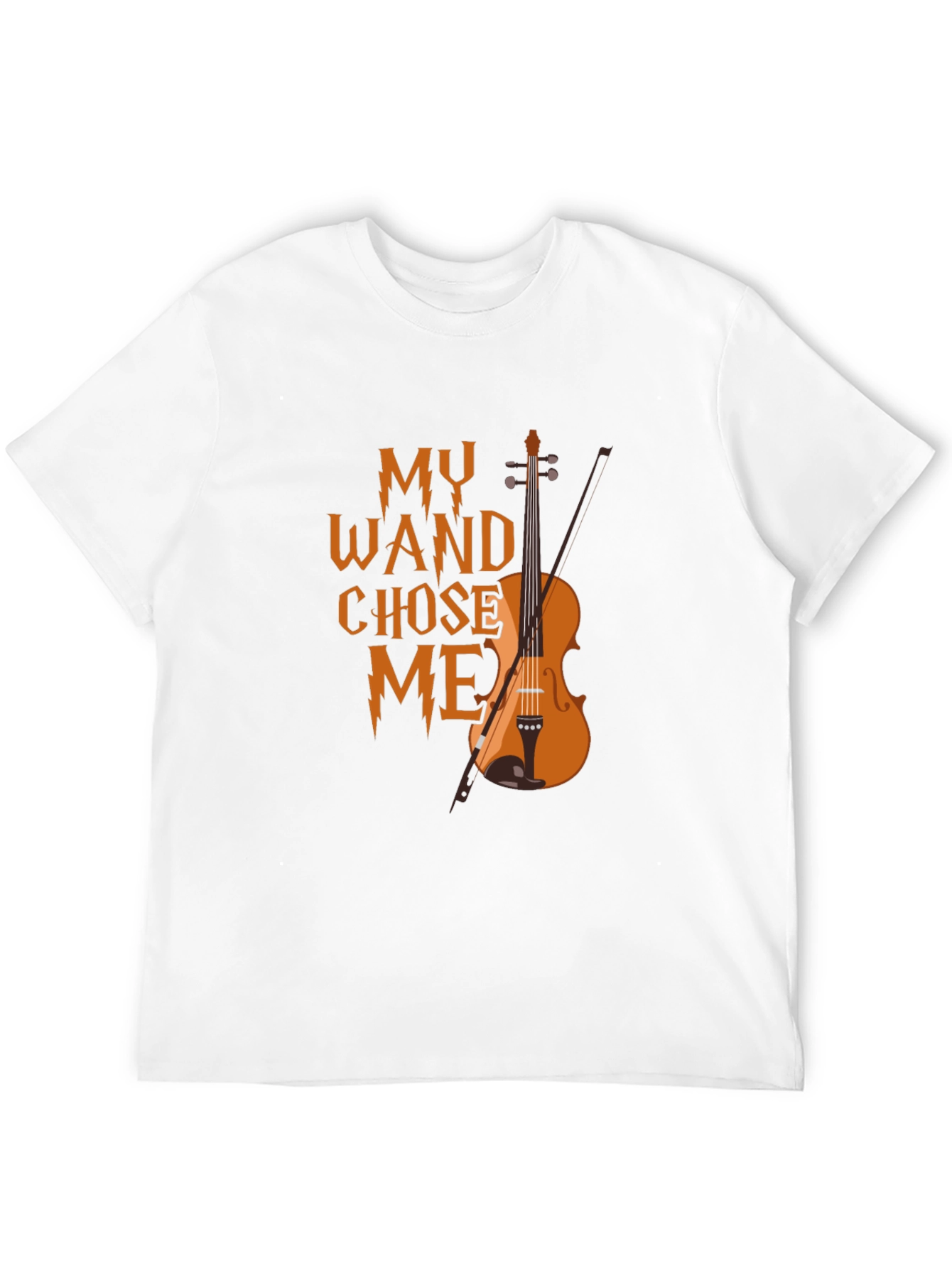 Black My Wand Chose Me Violin T-Shirt view 12