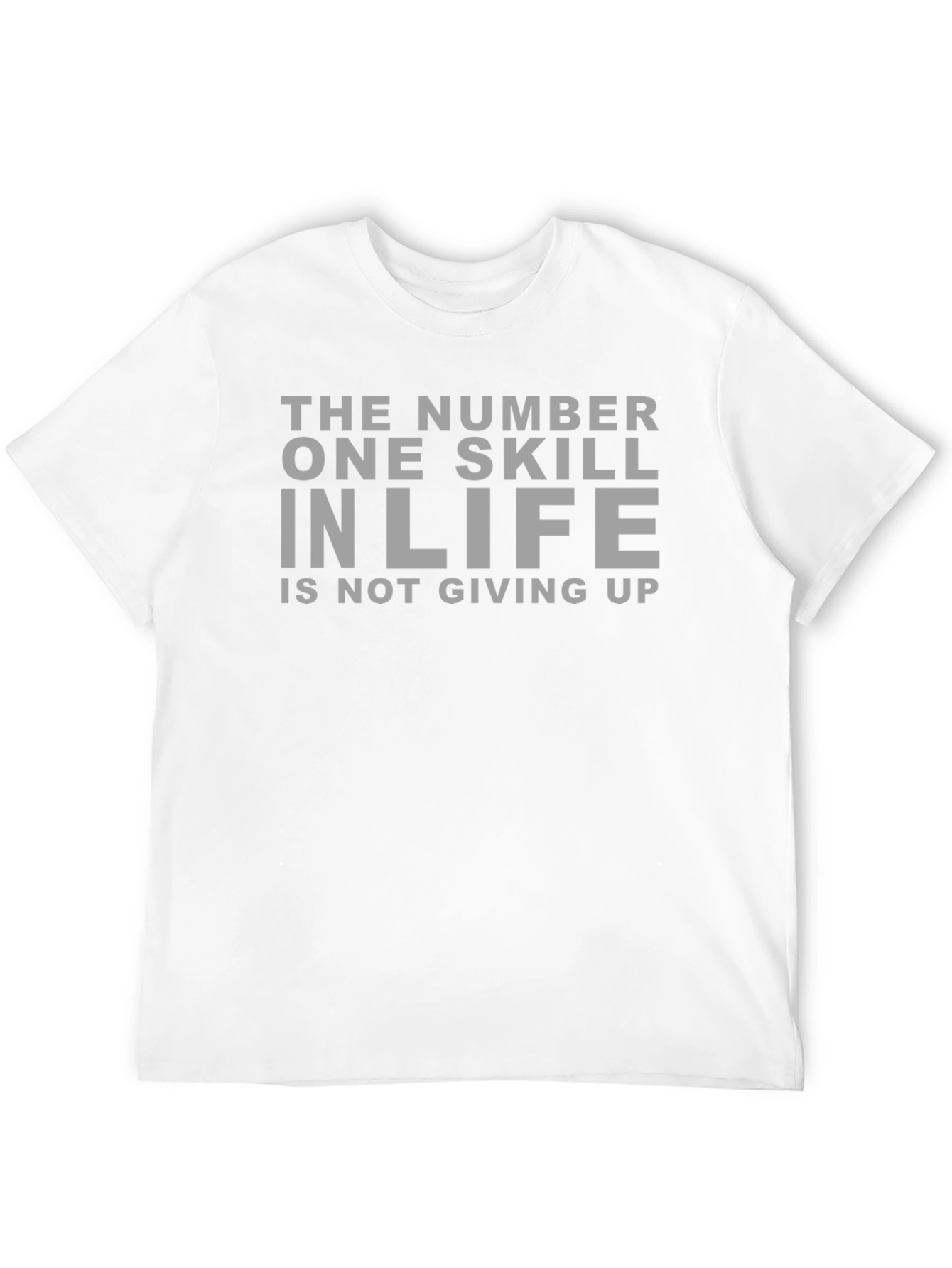 Black Never Give Up Graphic Tee - Motivational T-Shirt view 12