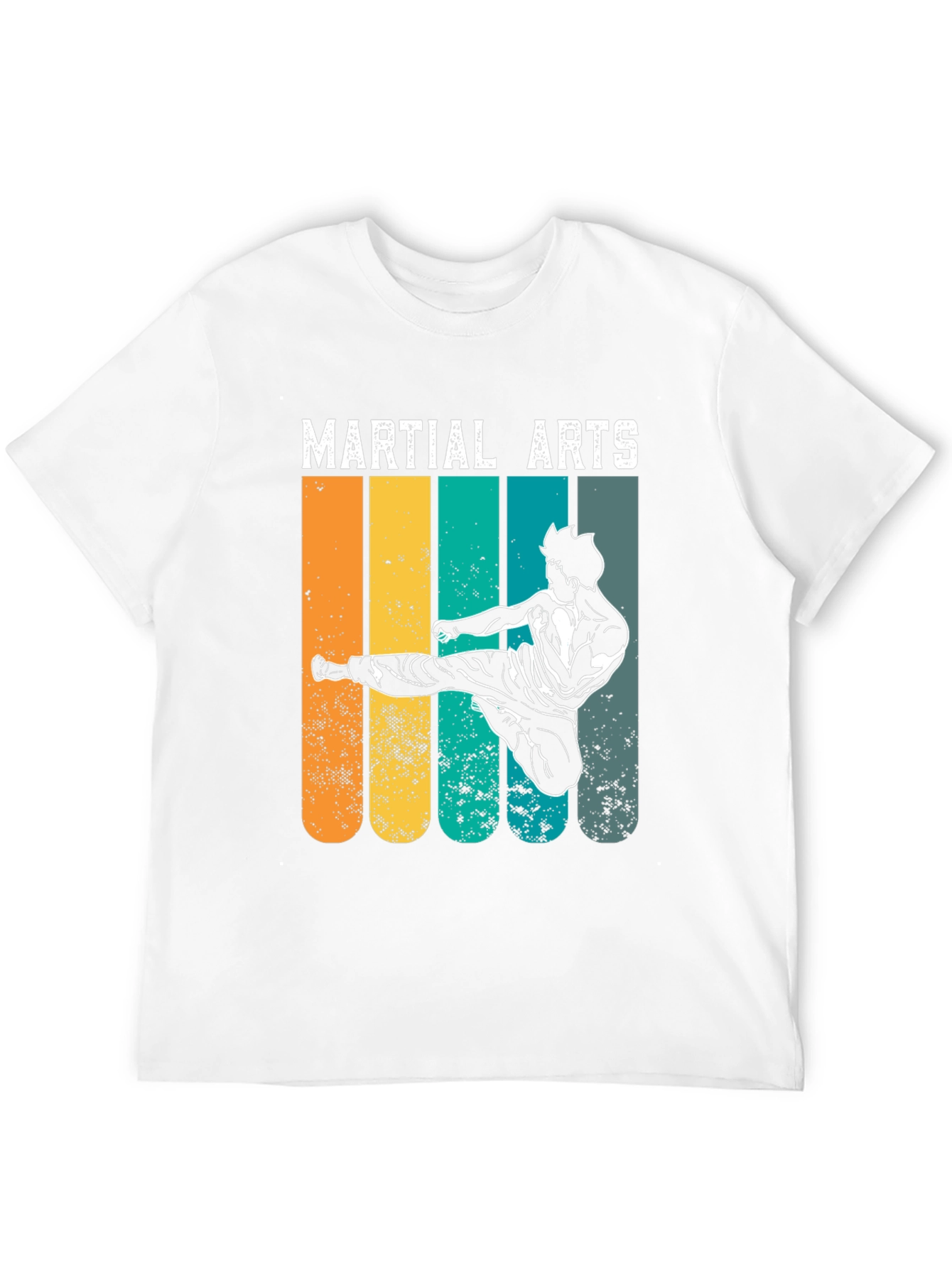 Black Martial Arts Retro T-Shirt view 12