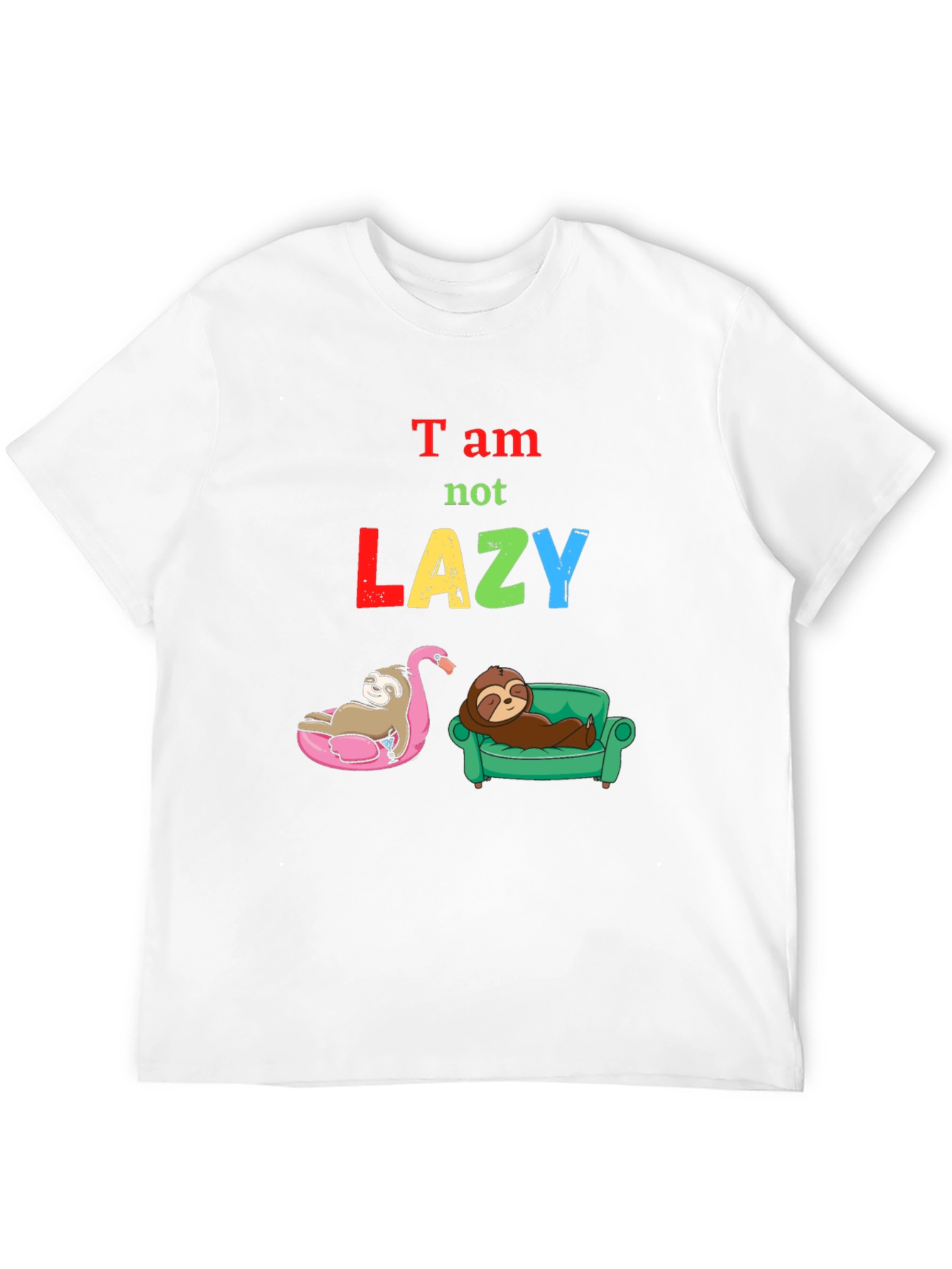 Black Sloth "Not Lazy" Graphic Tee view 12