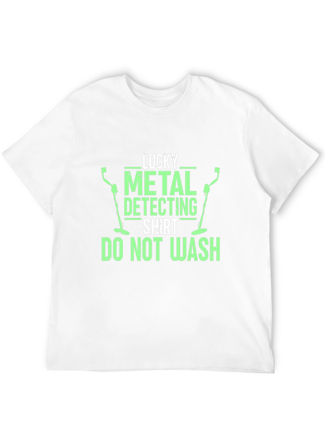 Black Lucky Metal Detecting Shirt - Novelty Graphic Tee view 12