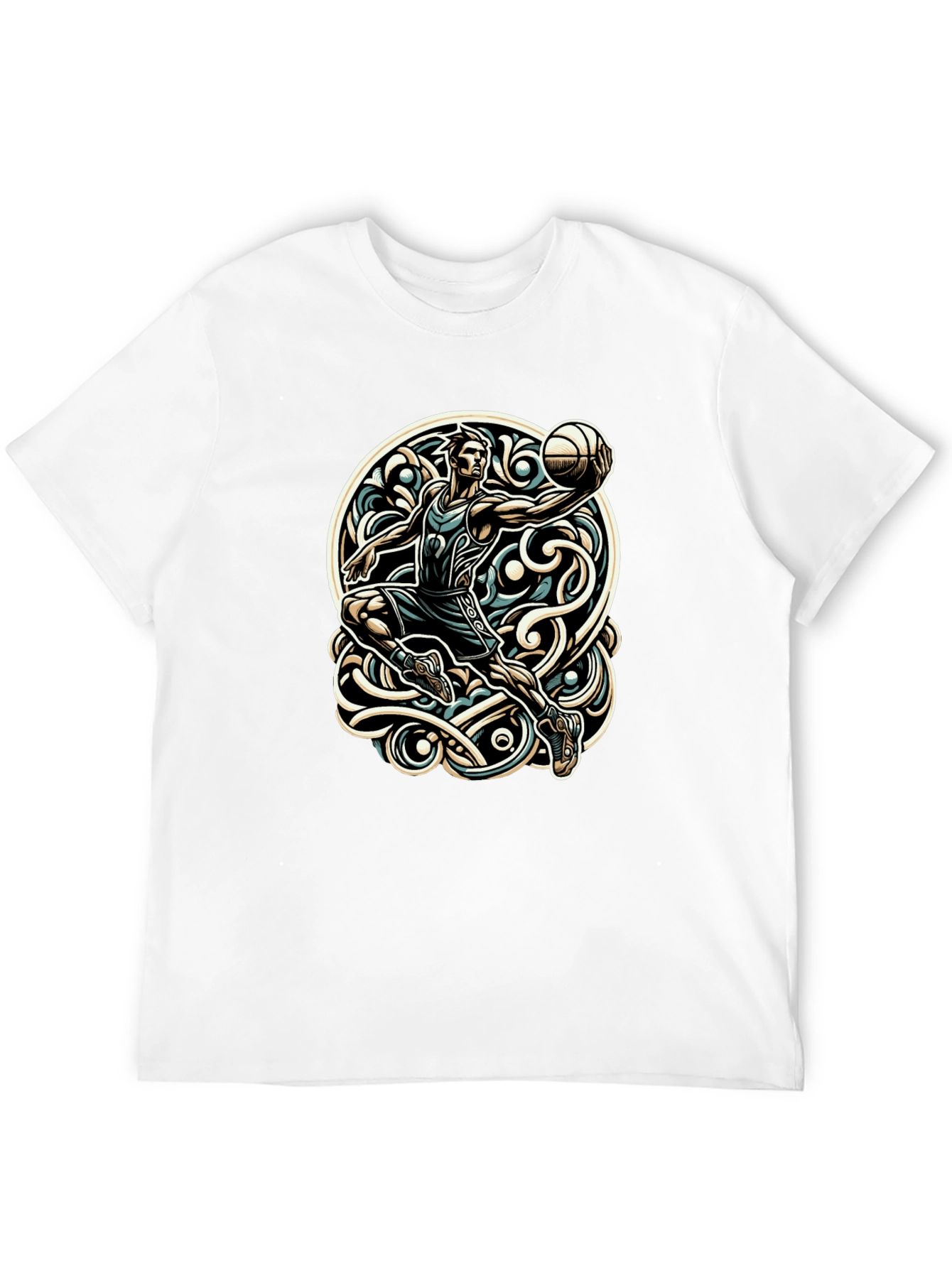 Basketball Player Graphic T-Shirt - Cool Design - 12