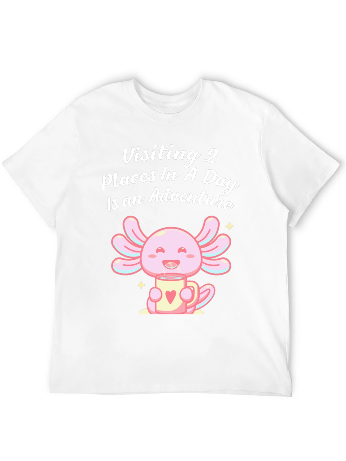 Black Axolotl Adventure T-Shirt: Visiting 2 Places in a Day view 12