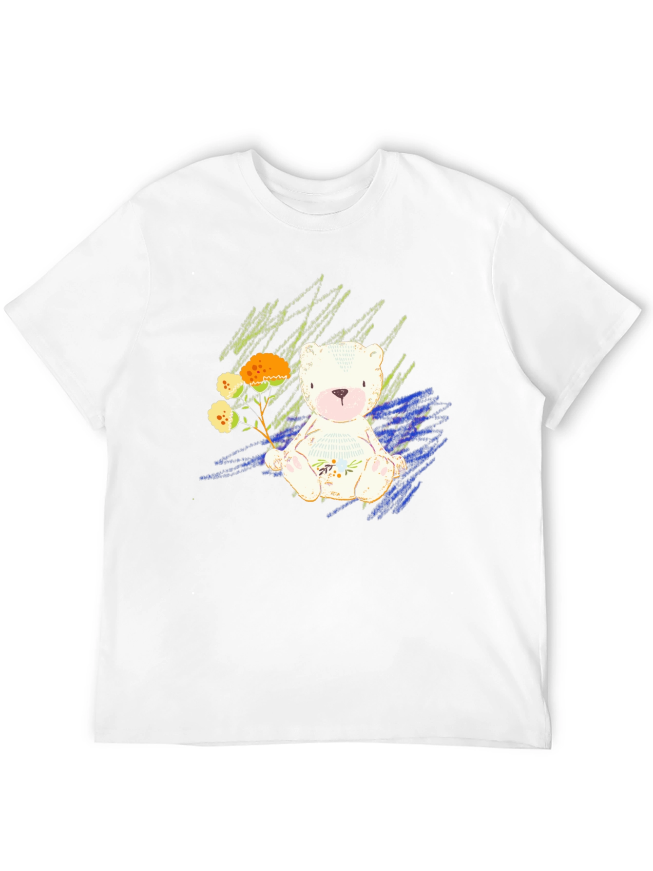 Black Cute Bear Graphic Tee - Soft Style view 12