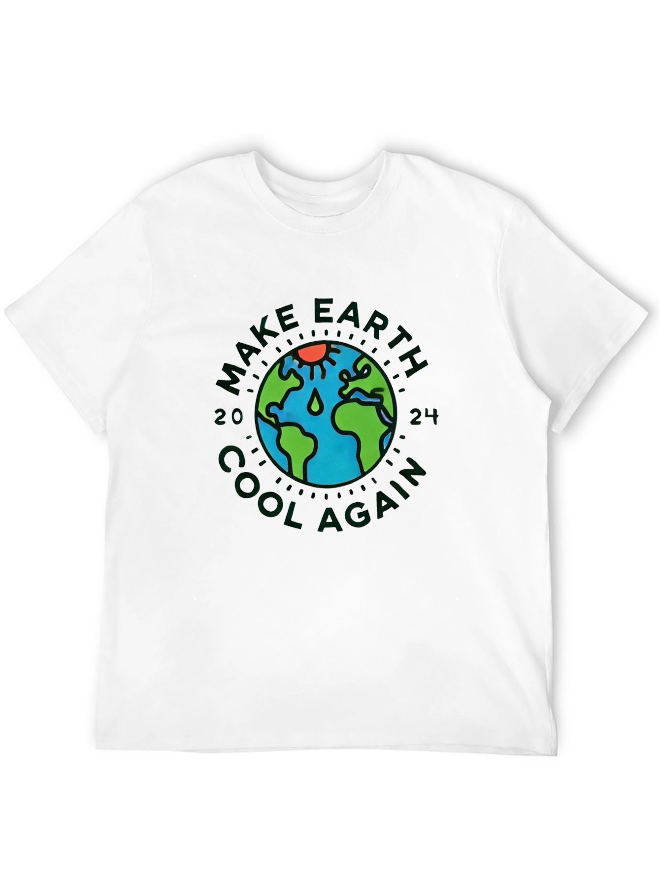 Black Cool Earth Graphic Tee view 12