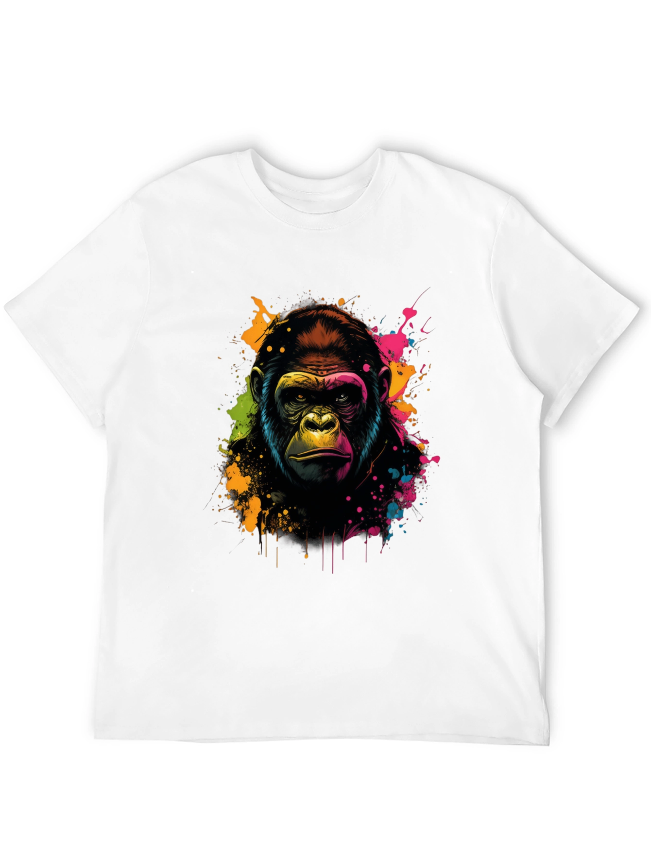 Black Vibrant Gorilla Graphic Tee - Black view 12