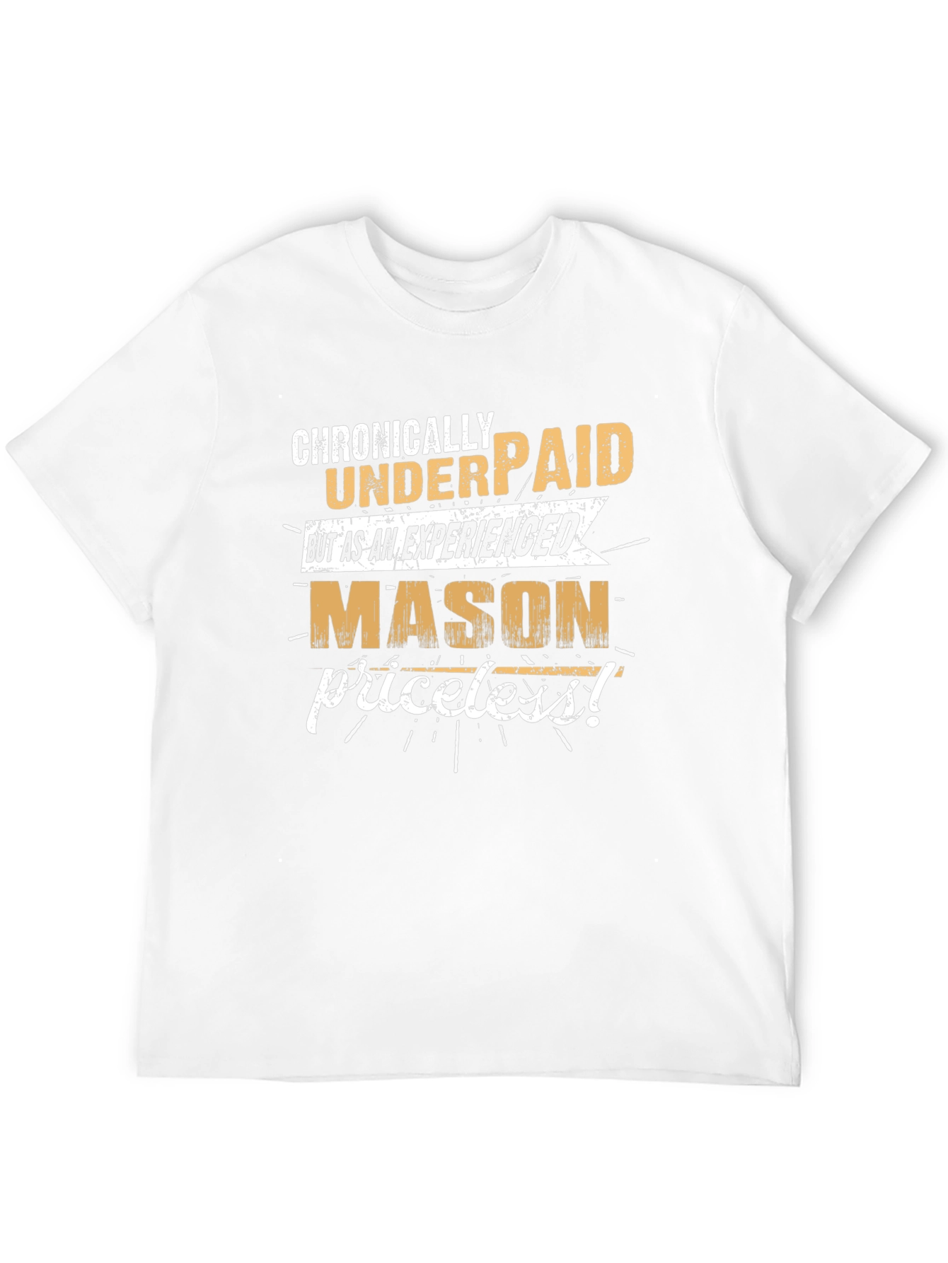 Black Chronically Underpaid Mason Graphic T-Shirt view 12
