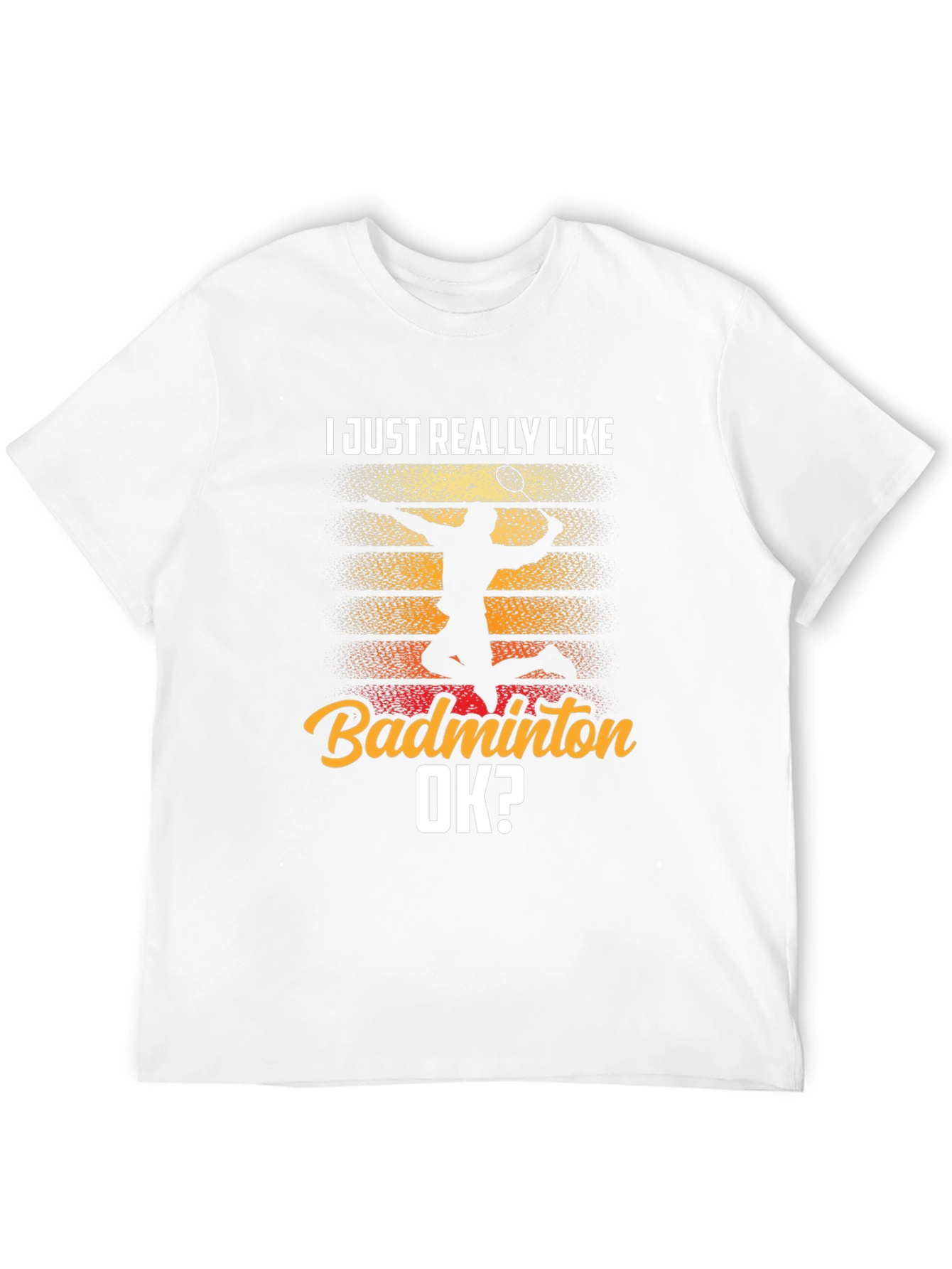 Black Badminton Lover T-Shirt - Funny Sports Tee view 12