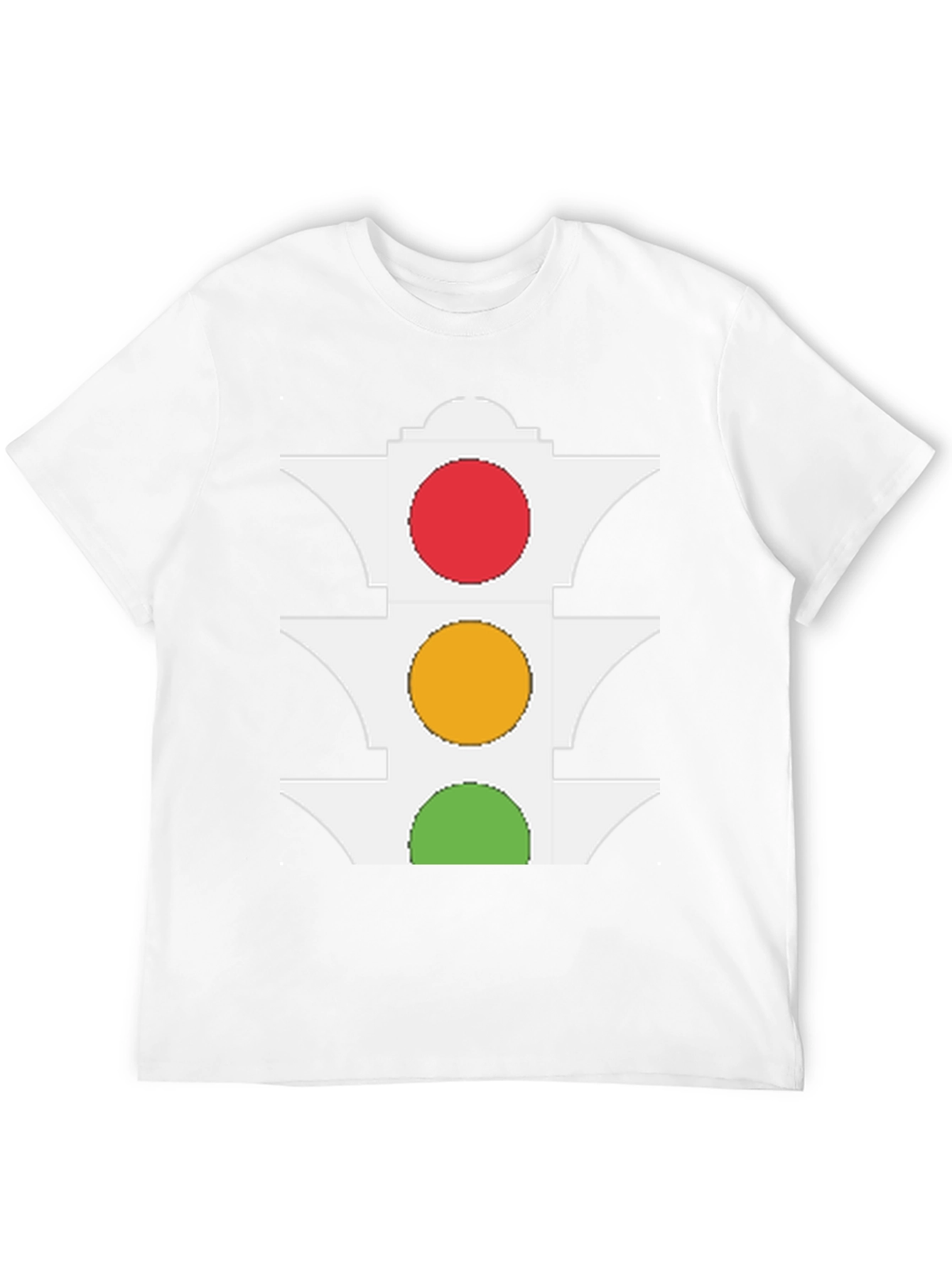 Black Traffic Light Graphic Tee - Stay Visible & Stylish! view 12