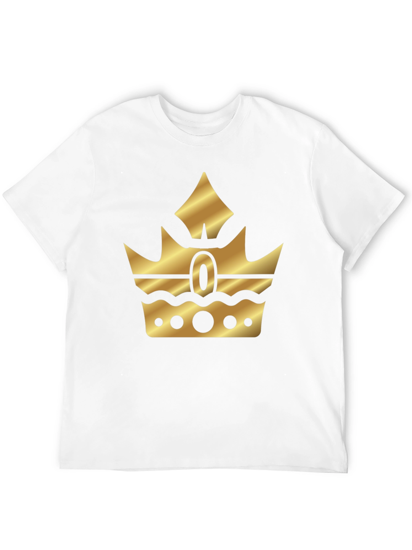 Black Gold Crown Graphic Black T-Shirt view 12