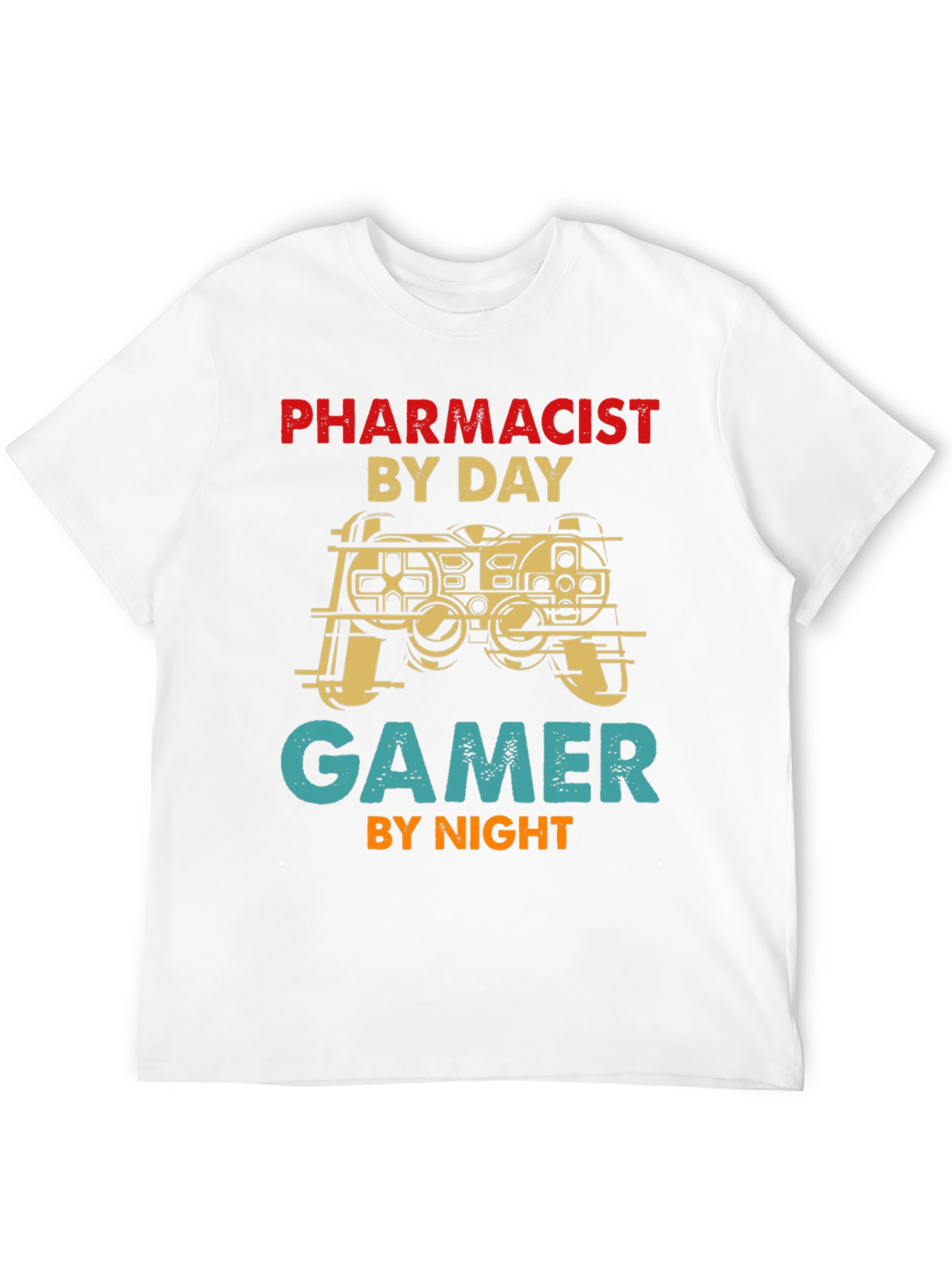 Black Pharmacist Gamer T-Shirt - Novelty Apparel view 12