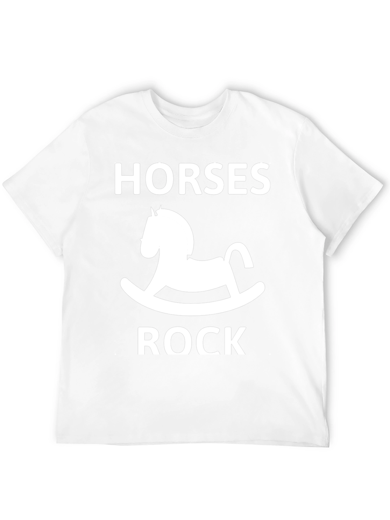 Black Horses Rock Rocking Horse Graphic Tee - Black view 12