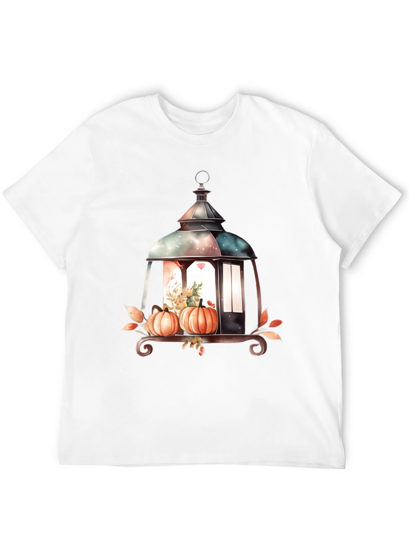 Black Lantern and Pumpkin Graphic Tee view 12