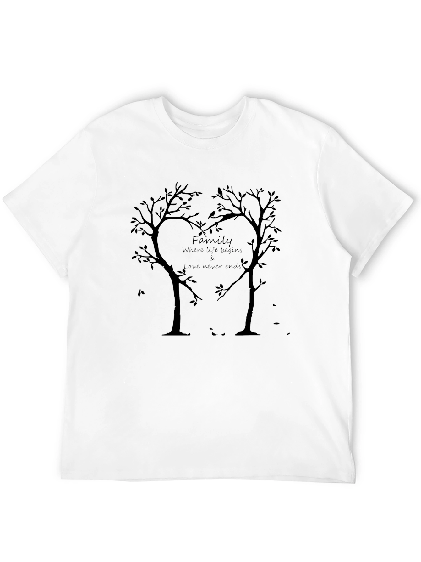 Black Family Tree Love T-Shirt - Where Life Begins view 12