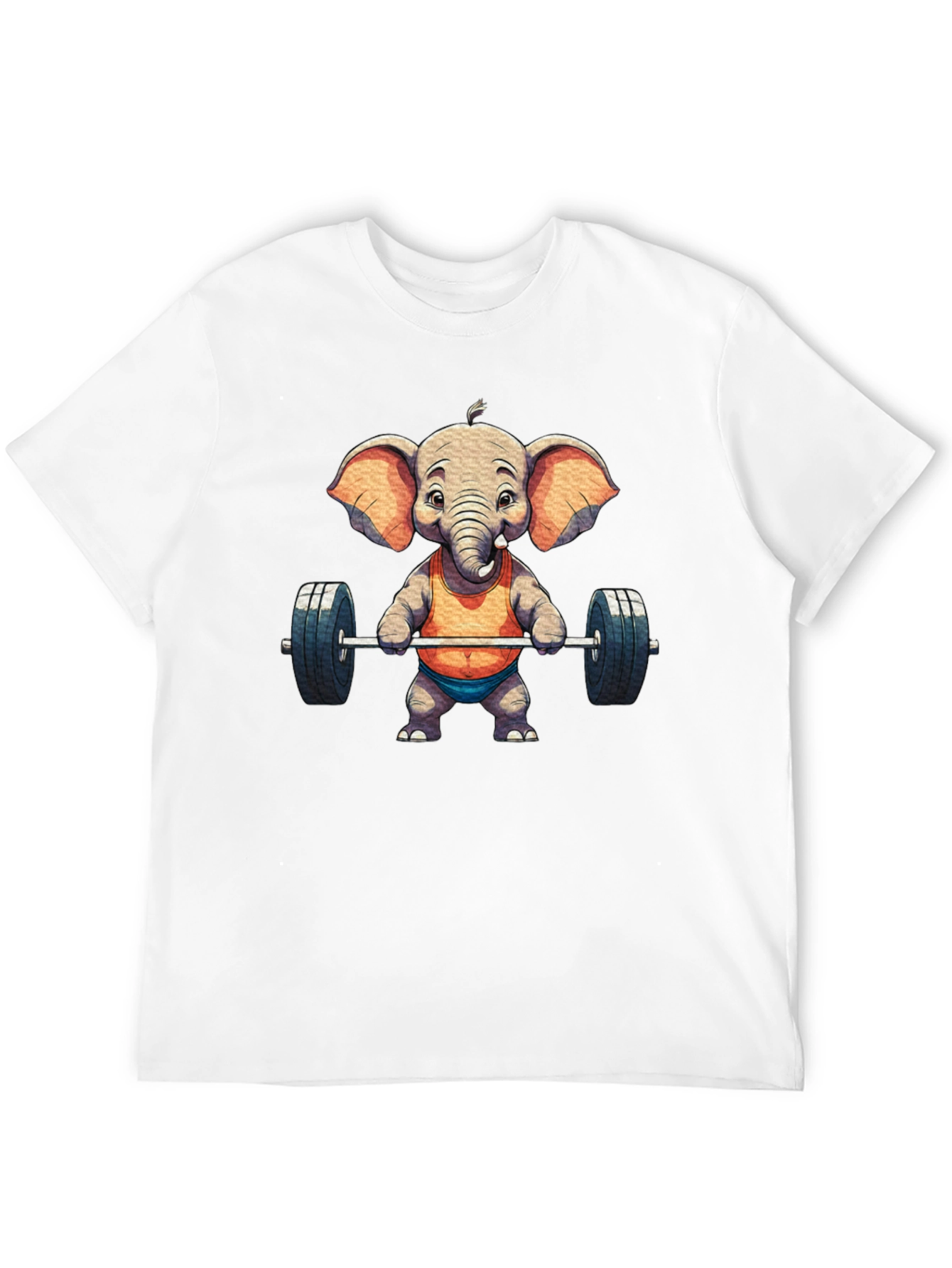 Black Elephant Weightlifter Graphic Tee view 12