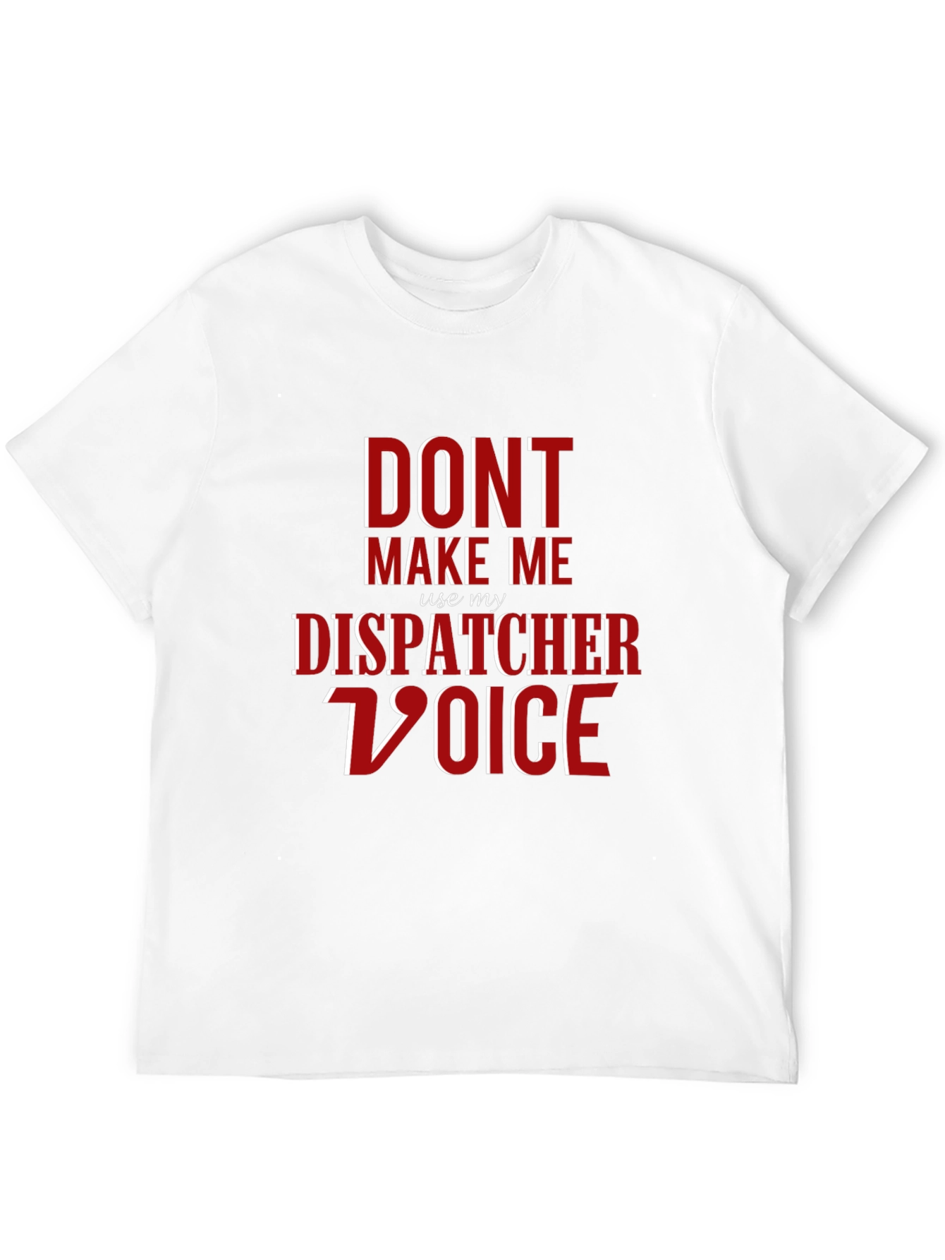 Black Dispatcher Voice T-Shirt - Funny 911 Operator Tee view 12