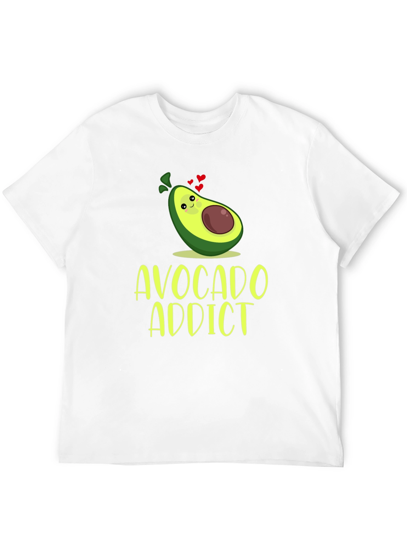 Black Avocado Addict Graphic Tee - Trendy Foodie T-Shirt view 12