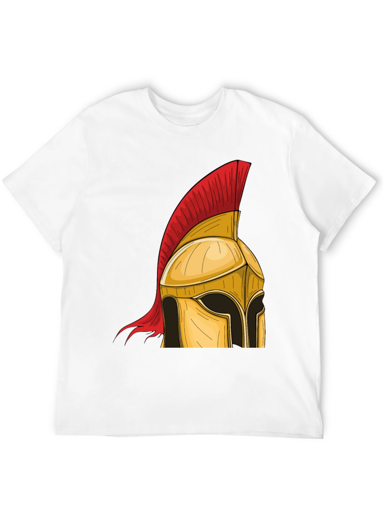 Black Spartan Helmet Graphic Tee - Warrior Style view 12