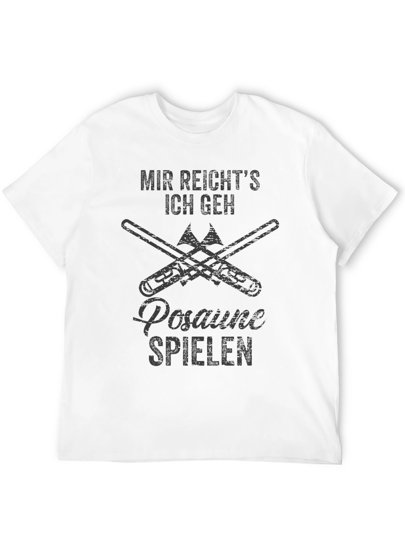 Black Mir Reichts Ich Geh Posaune Spielen T-Shirt view 12