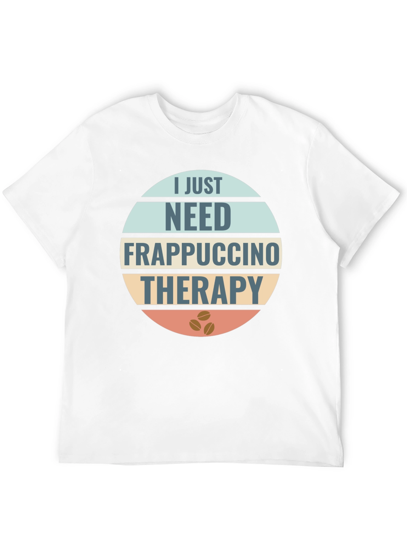 Black Frappuccino Therapy T-Shirt: Coffee Lover's Apparel view 12