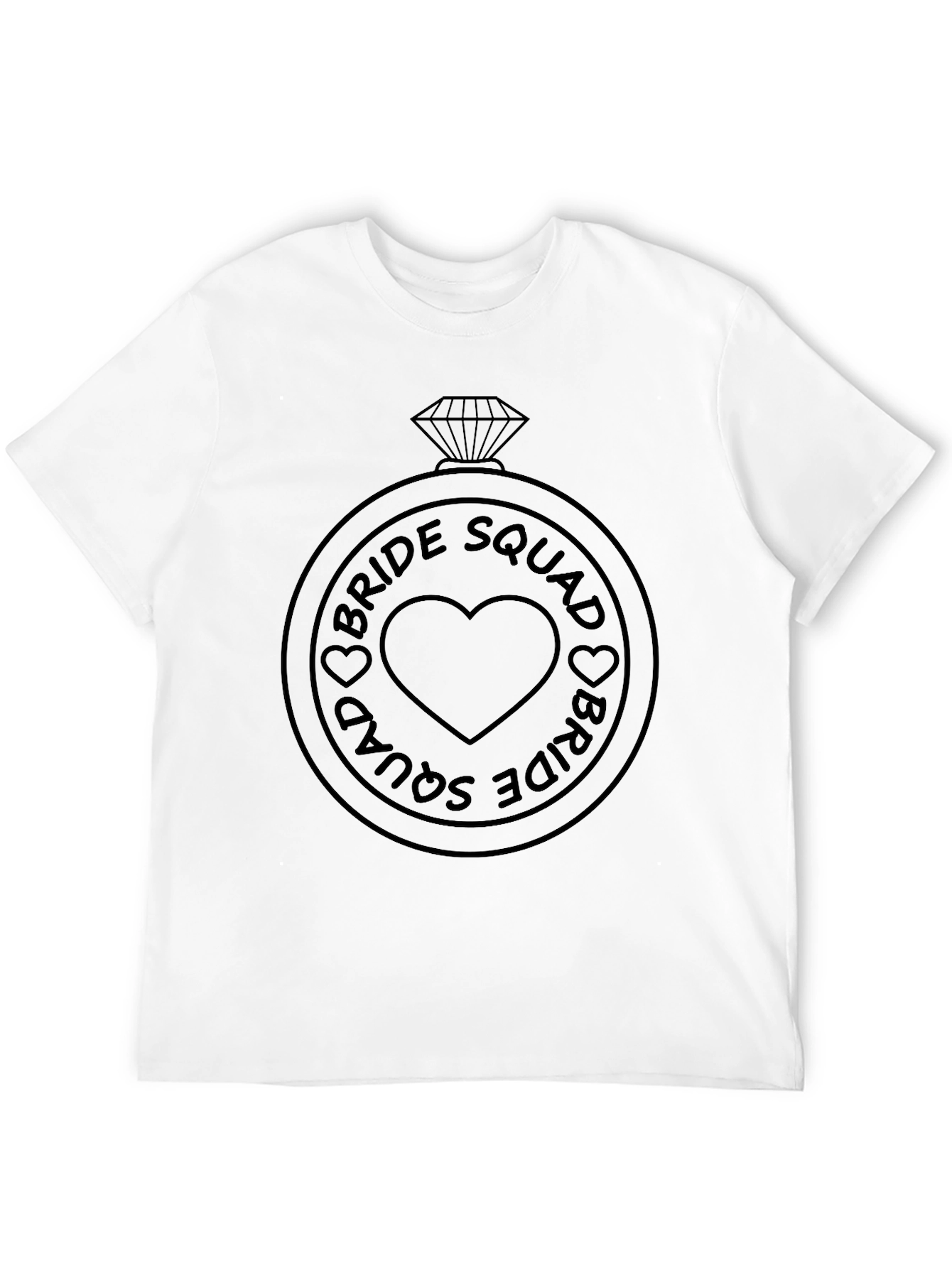 Black Bride Squad Ring Graphic T-Shirt view 12