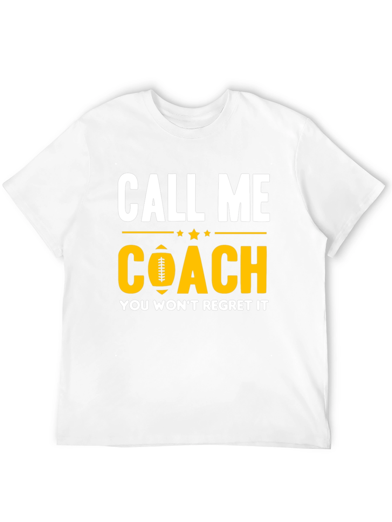 Black Call Me Coach T-Shirt - Football Design view 12